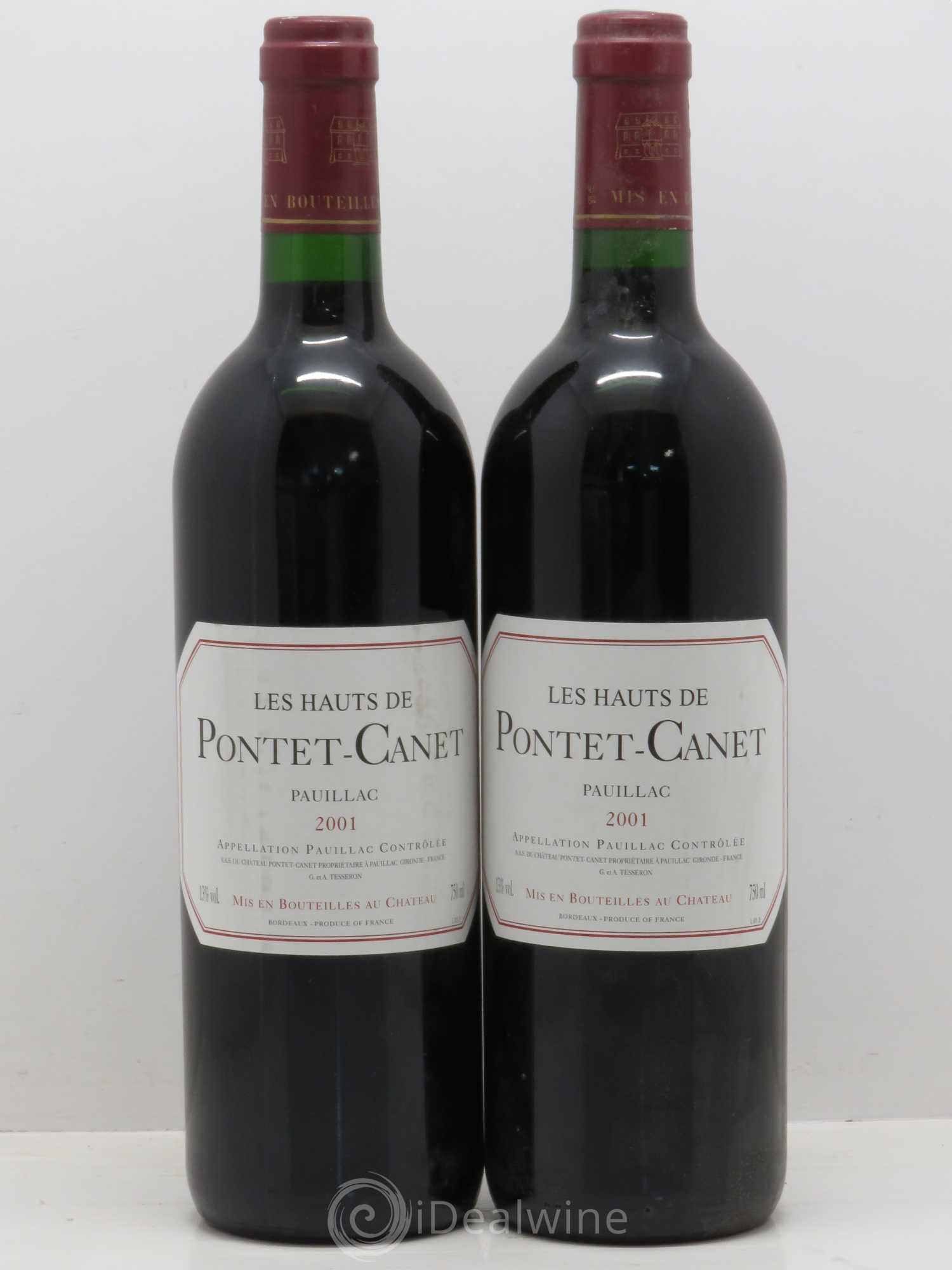 Les Hauts de Pontet-Canet Second Vin 2001 - Lot de 2 bouteilles - 0