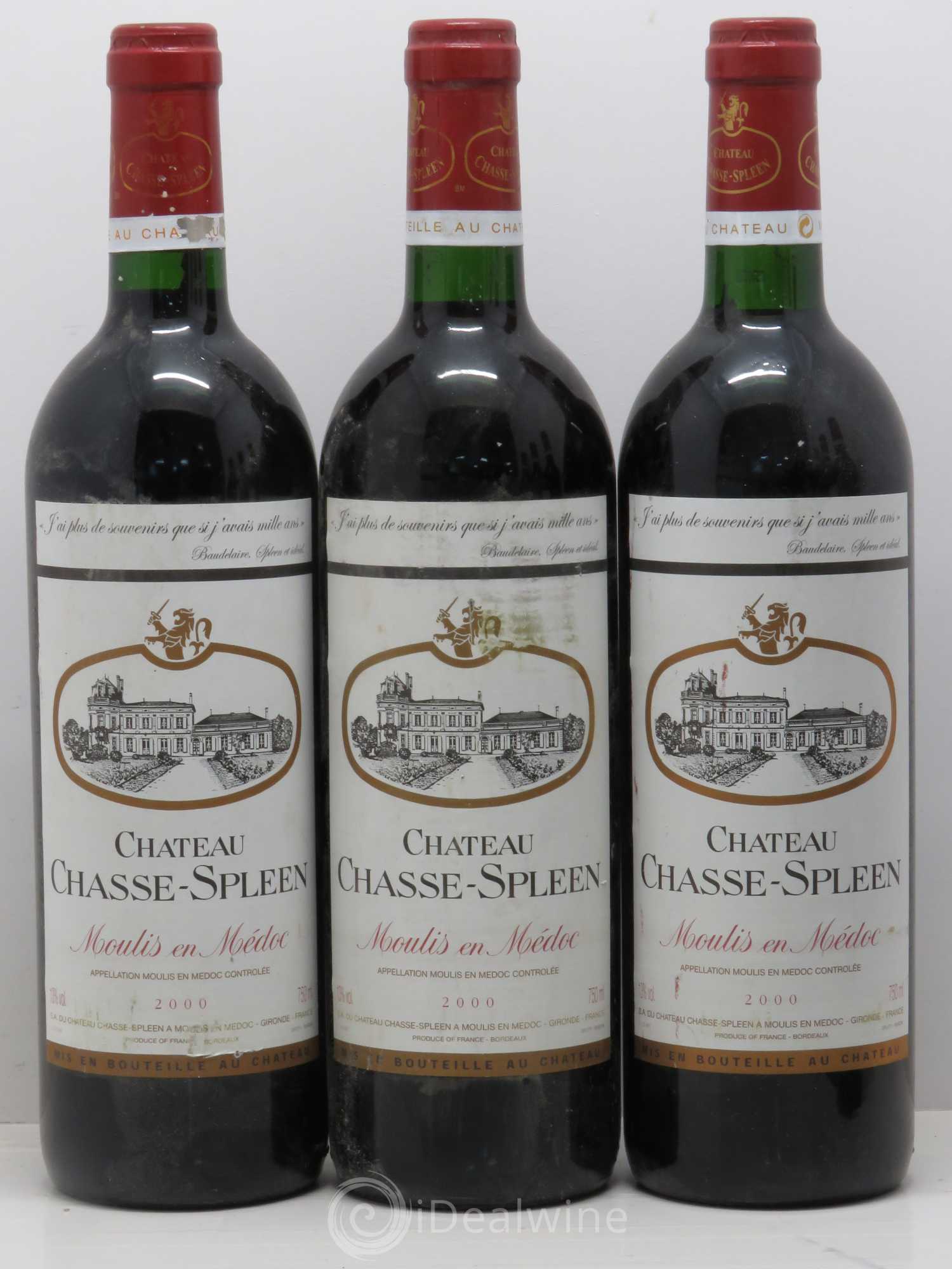 Château Chasse Spleen 2000 - Lot de 6 bouteilles - 1