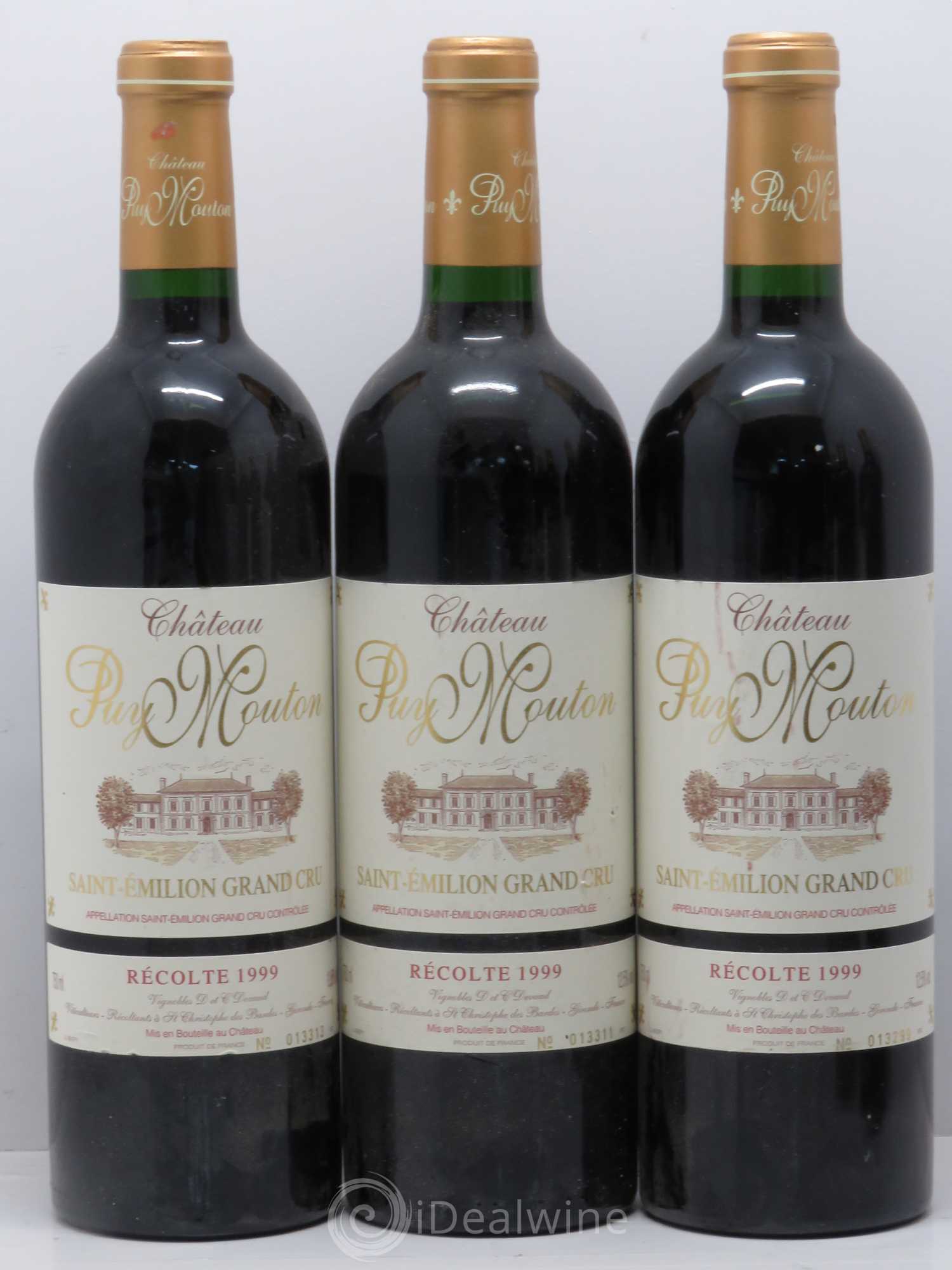 Saint-Émilion Puy Mouton 1999 - Posten von 6 Flaschen - 1