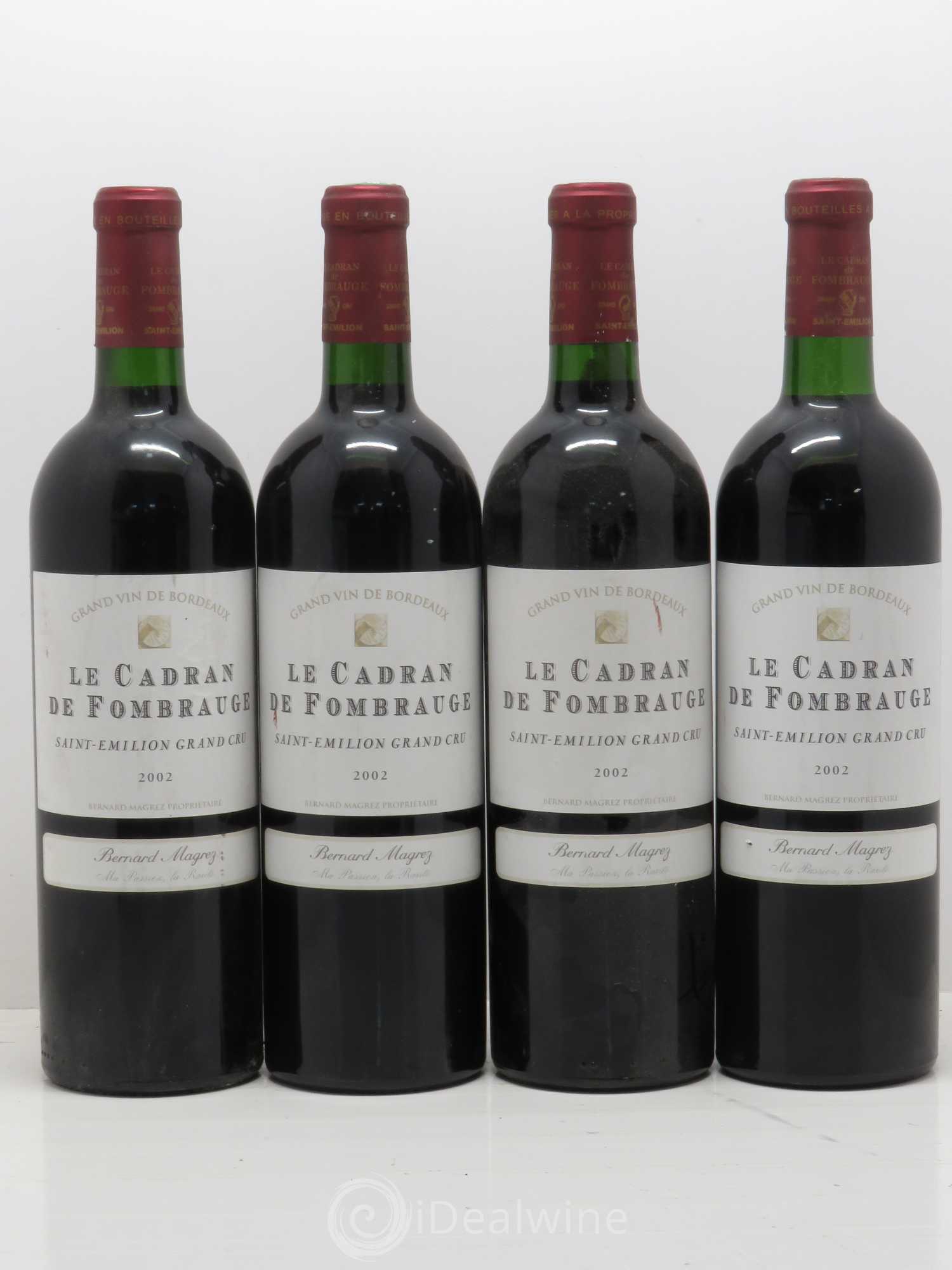 Saint-Émilion Le Cadran de Fombrauge 2002 - Posten von 4 Flaschen - 0