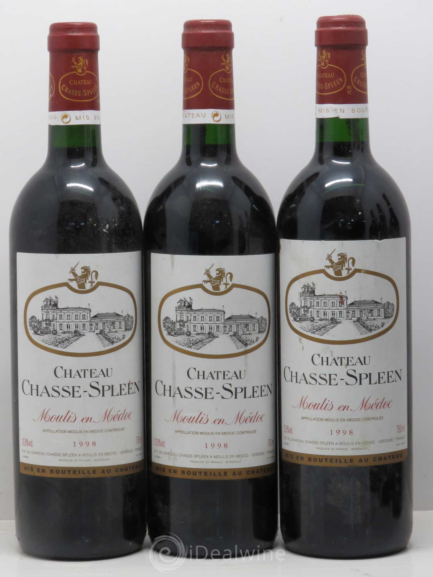 Château Chasse Spleen 1998 - Lot de 6 bouteilles - 1