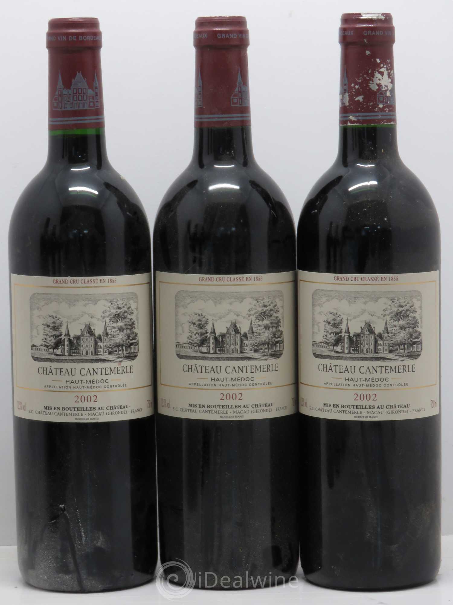 Château Cantemerle 5ème Grand Cru Classé 2002 - Lot de 6 bouteilles - 1