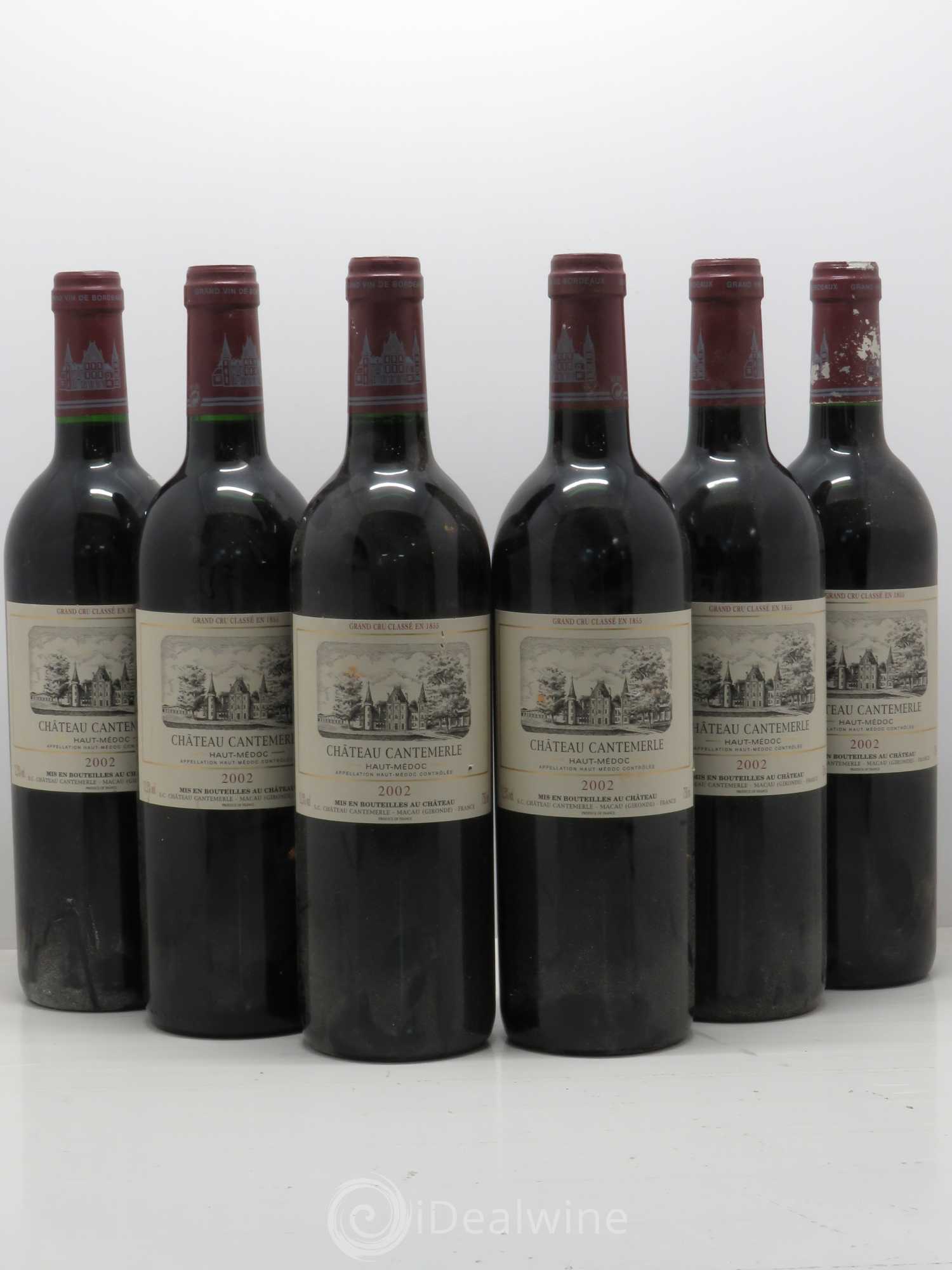 Château Cantemerle 5ème Grand Cru Classé 2002 - Lot de 6 bouteilles - 0
