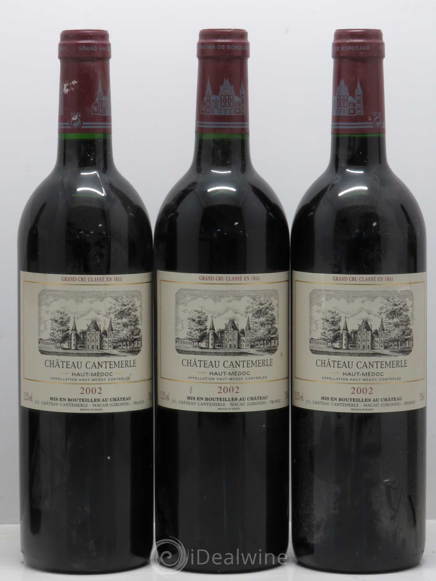 Château Cantemerle 5ème Grand Cru Classé 2002 - Lot de 5 bouteilles - 1