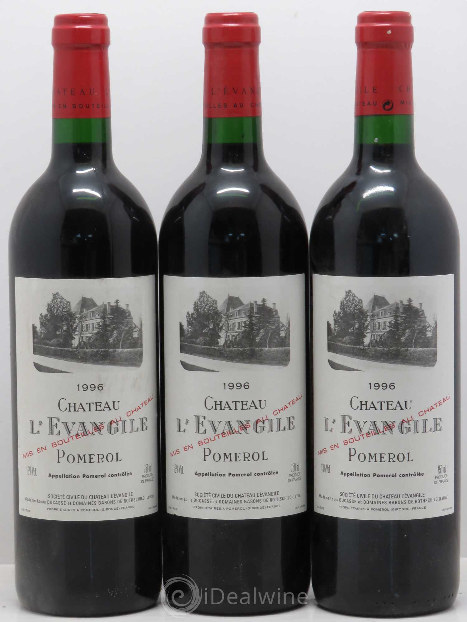 Château l' Évangile 1996 - Lot de 7 bouteilles - 2