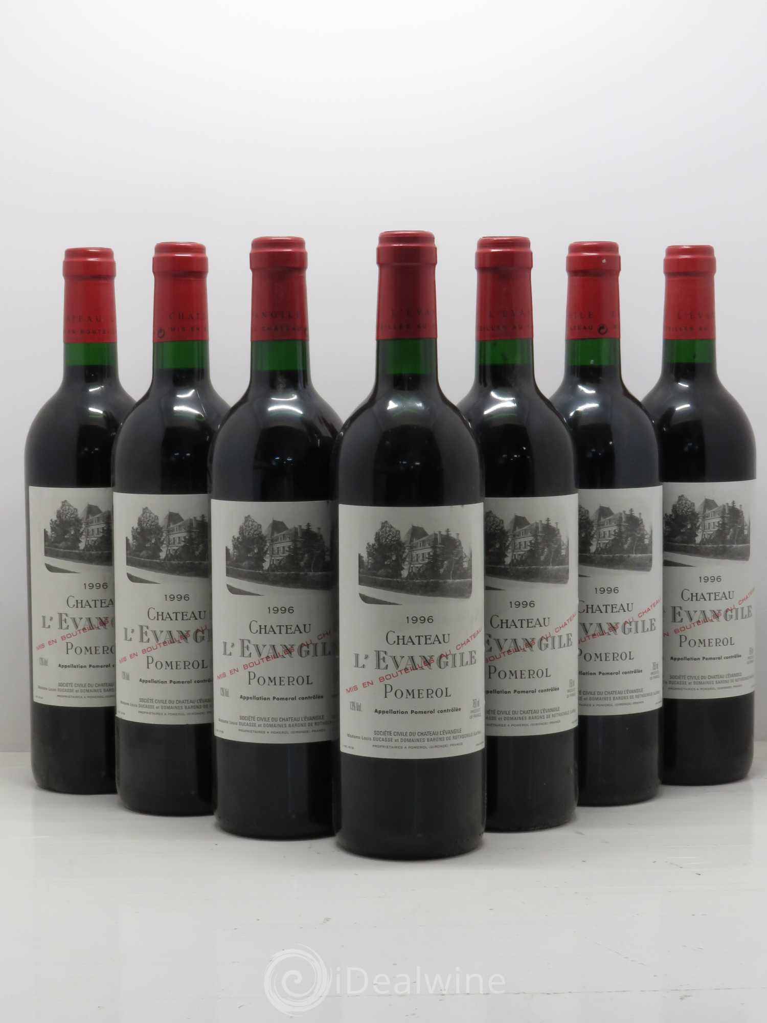 Château l' Évangile 1996 - Lot de 7 bouteilles - 0