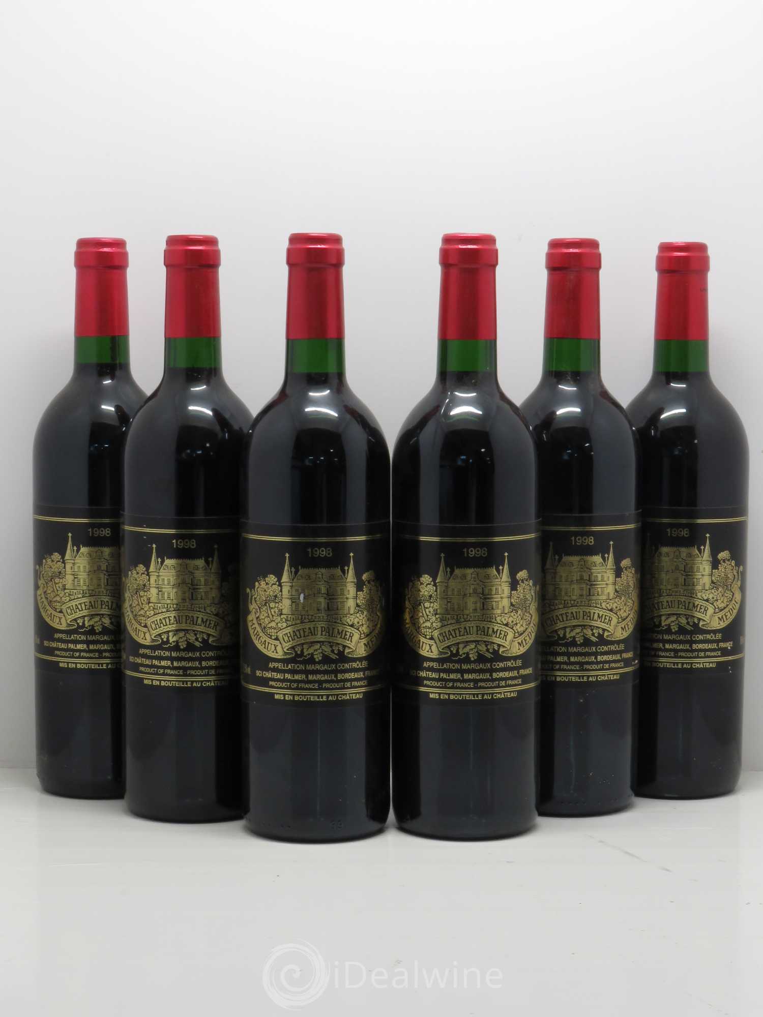 Château Palmer 3ème Grand Cru Classé 1998 - Lot de 6 bouteilles - 0