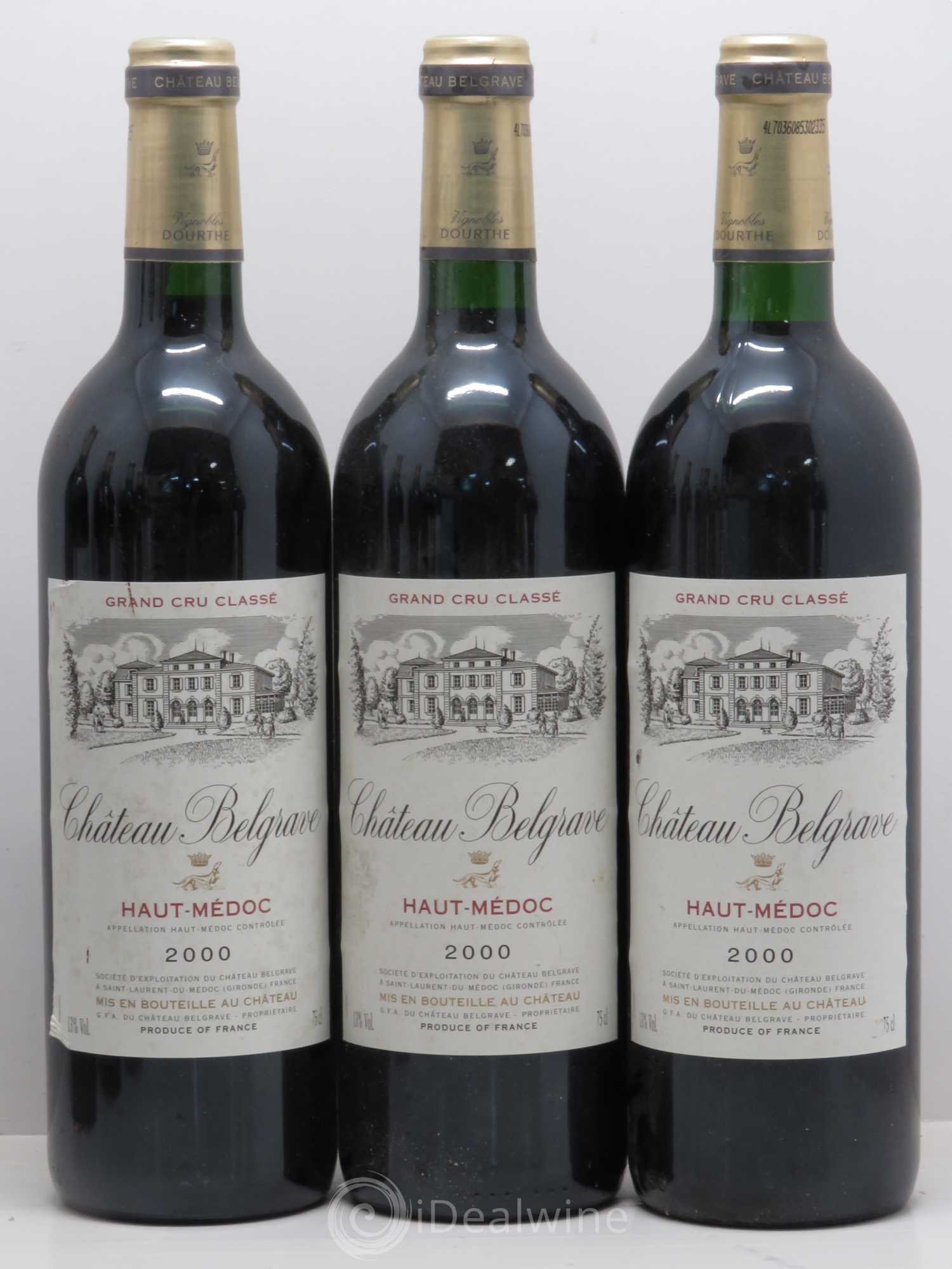 Château Belgrave 5ème Grand Cru Classé 2000 - Lot de 12 bouteilles - 2