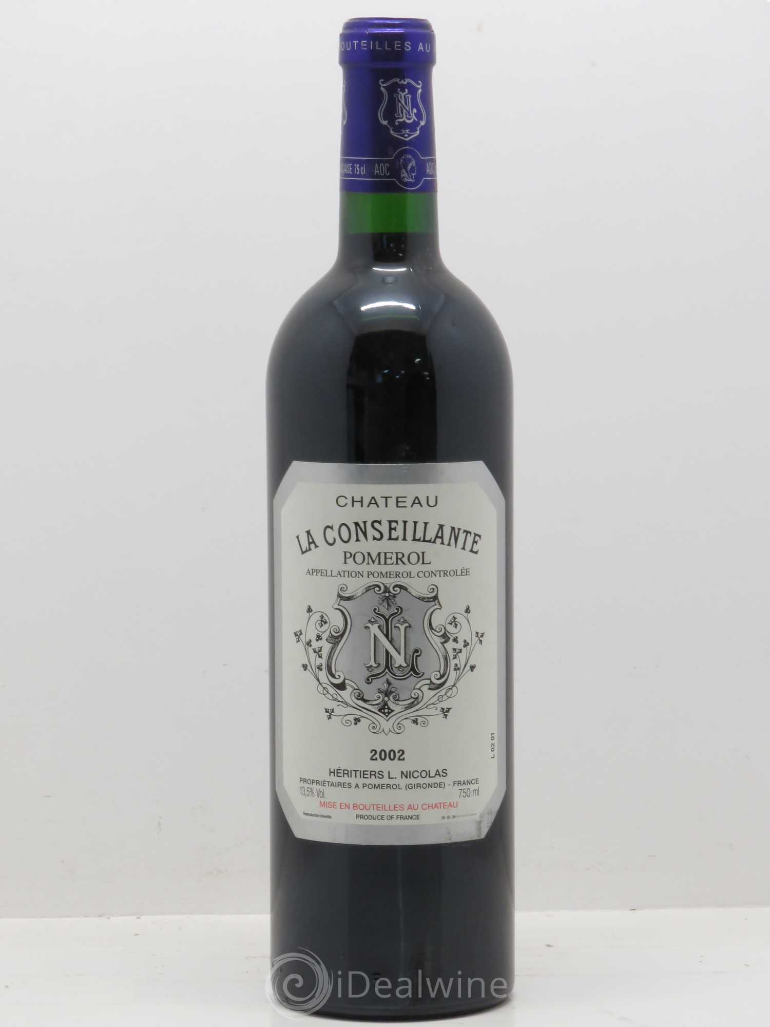 Château la Conseillante 2002 - Lot de 1 bouteille - 0