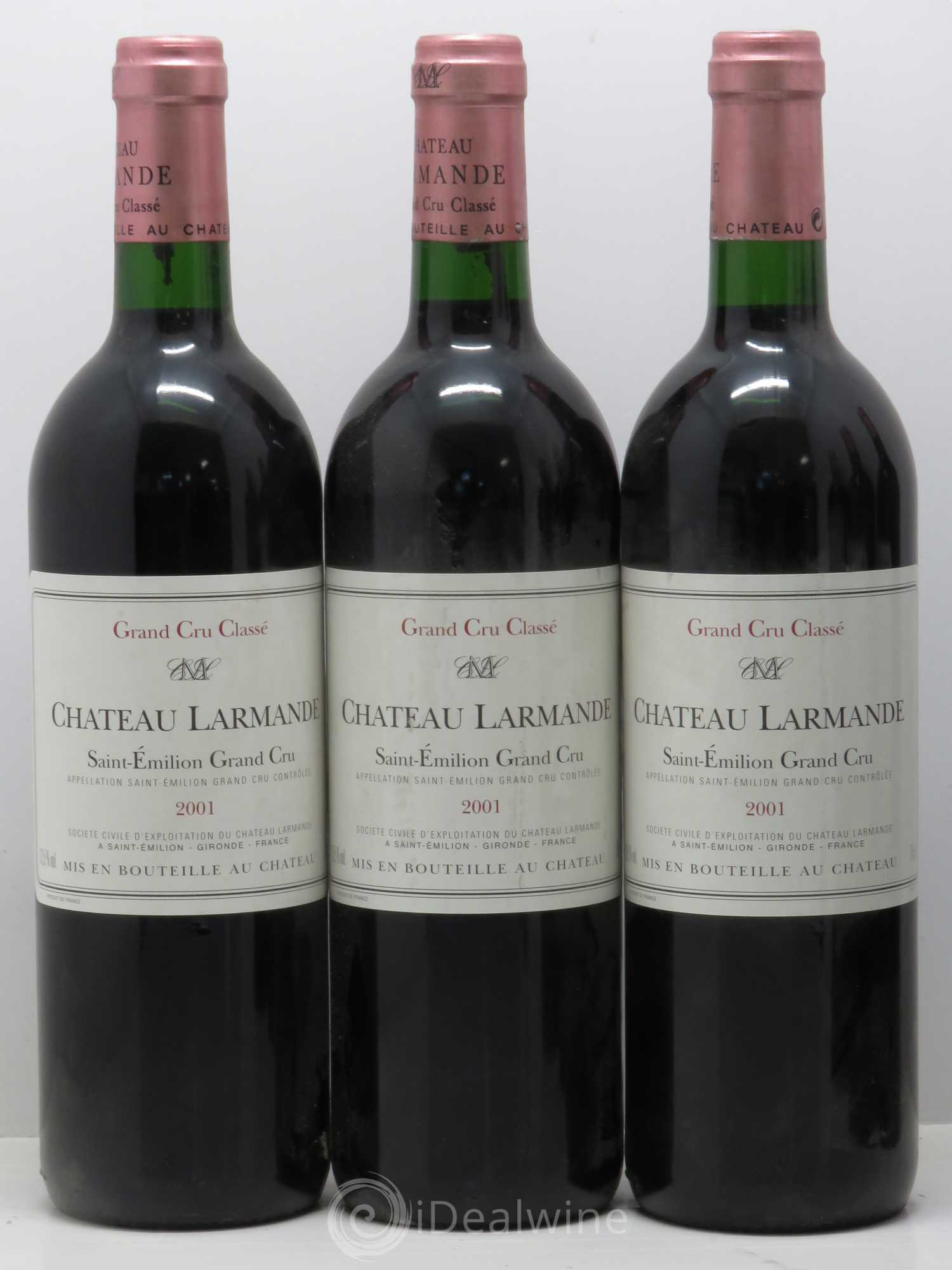 Château Larmande Grand Cru Classé 2001 - Lot de 6 bouteilles - 1