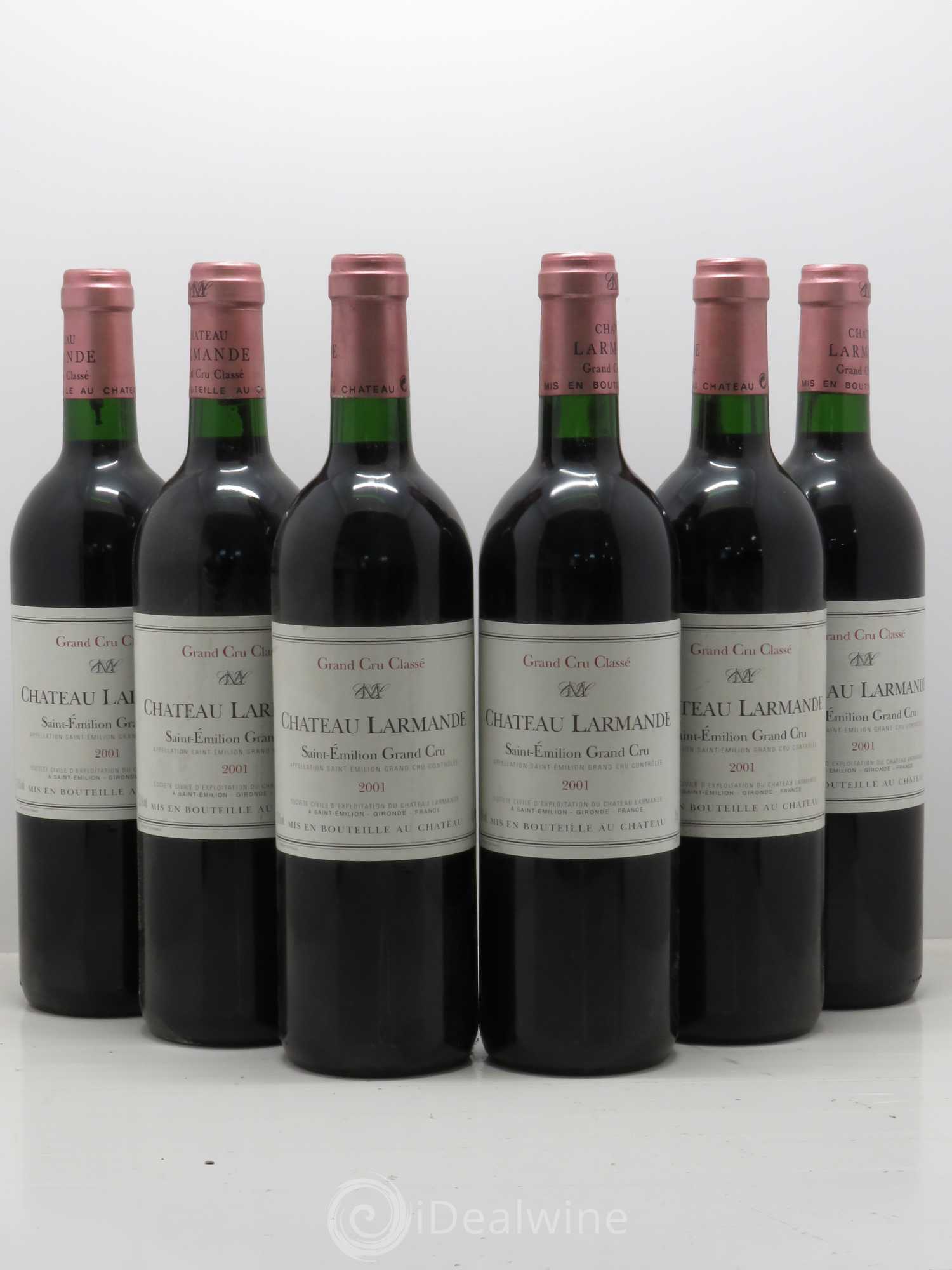 Château Larmande Grand Cru Classé 2001 - Lot de 6 bouteilles - 0