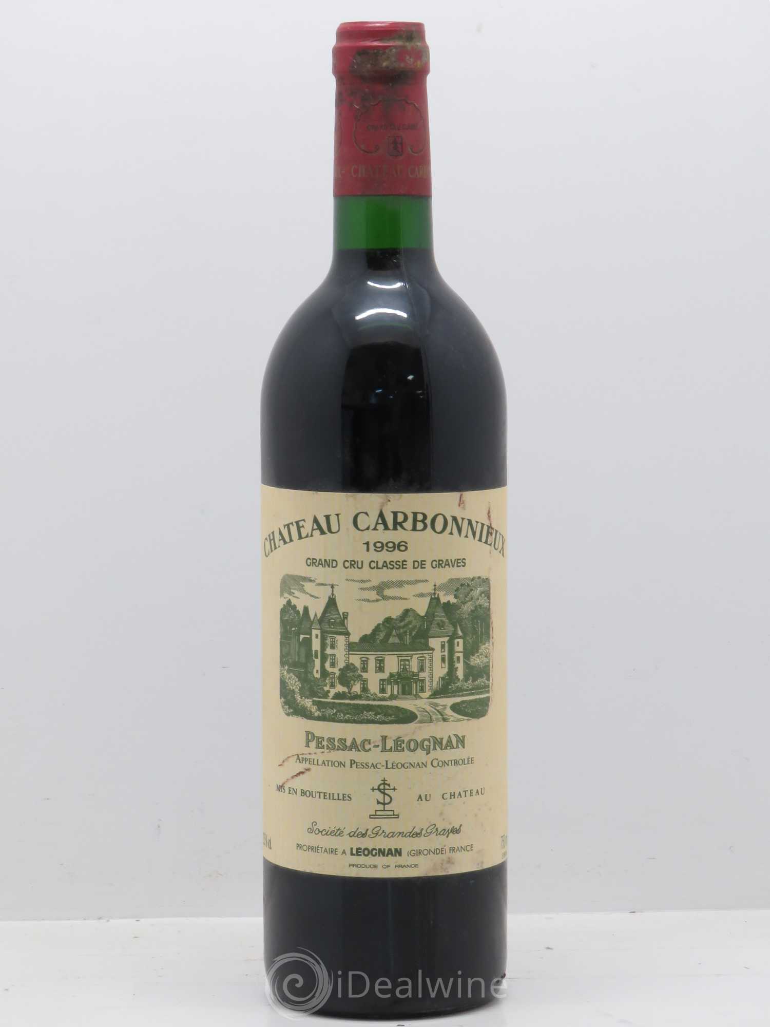 Château Carbonnieux Cru Classé de Graves 1996 - Lot de 1 bouteille - 0