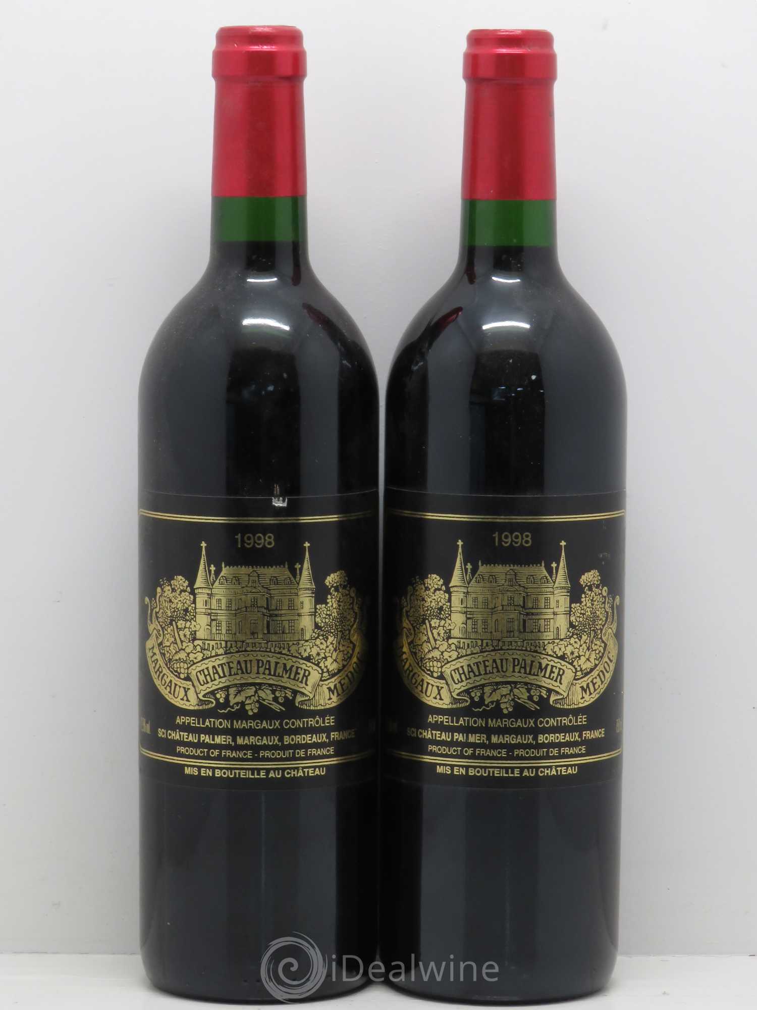 Château Palmer 3ème Grand Cru Classé 1998 - Lot de 2 bouteilles - 0