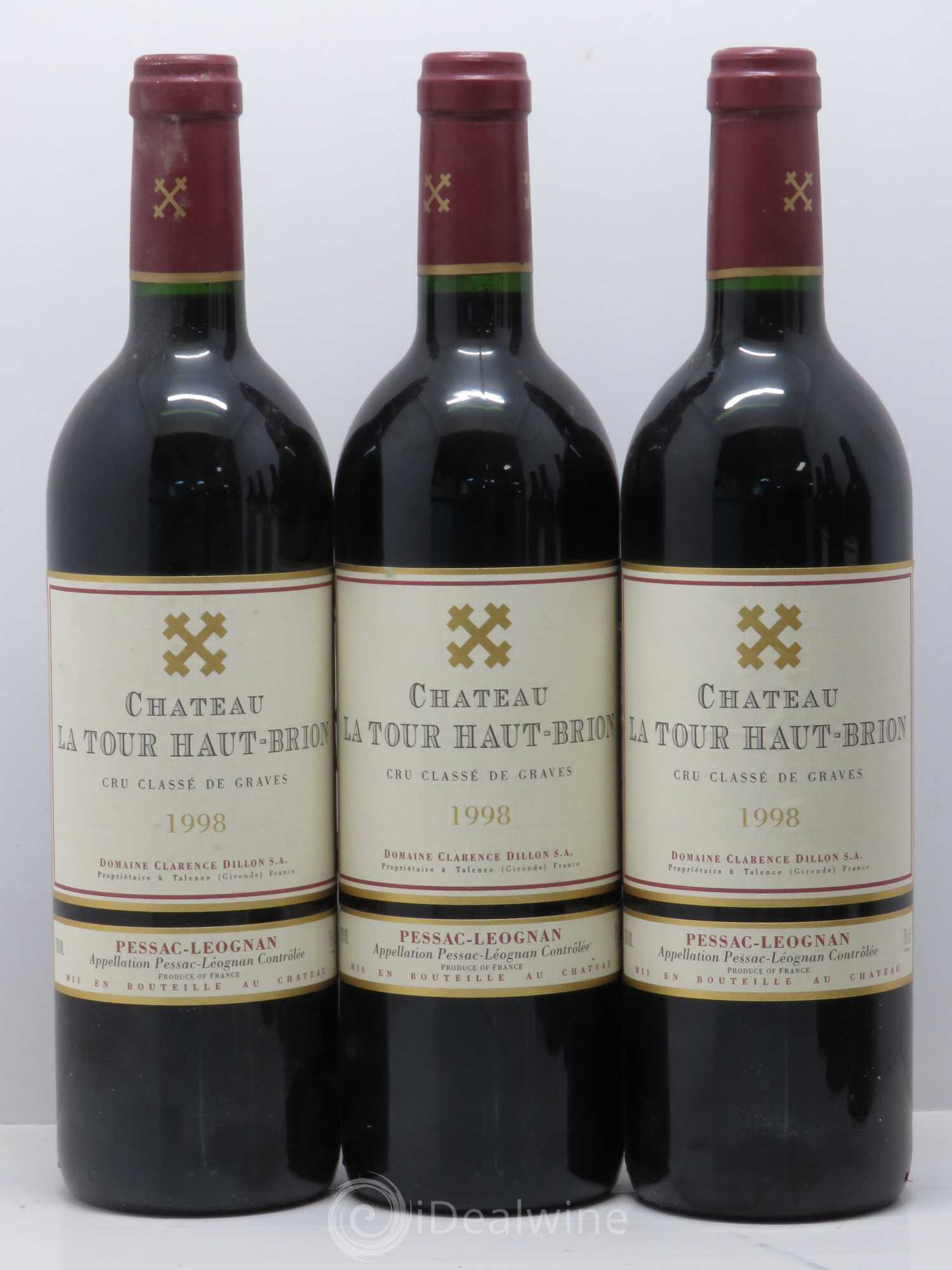 Château la Tour Haut-Brion Cru Classé de Graves 1998 - Lot of 6 bottles - 1