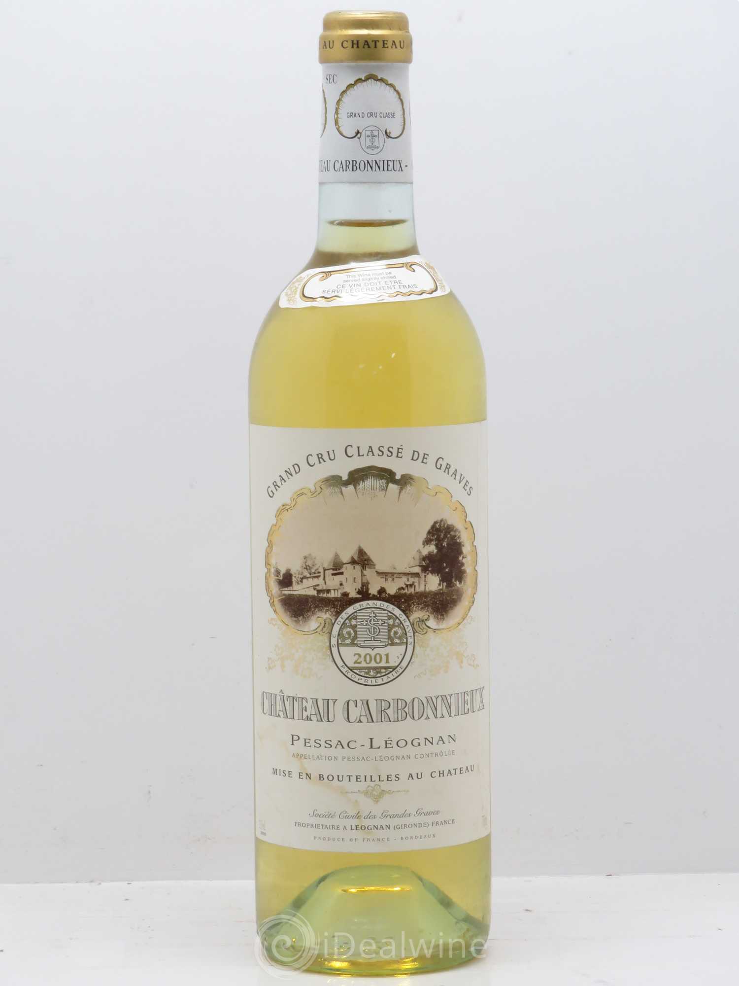 Château Carbonnieux Cru Classé de Graves 2001 - Lot de 1 bouteille - 0