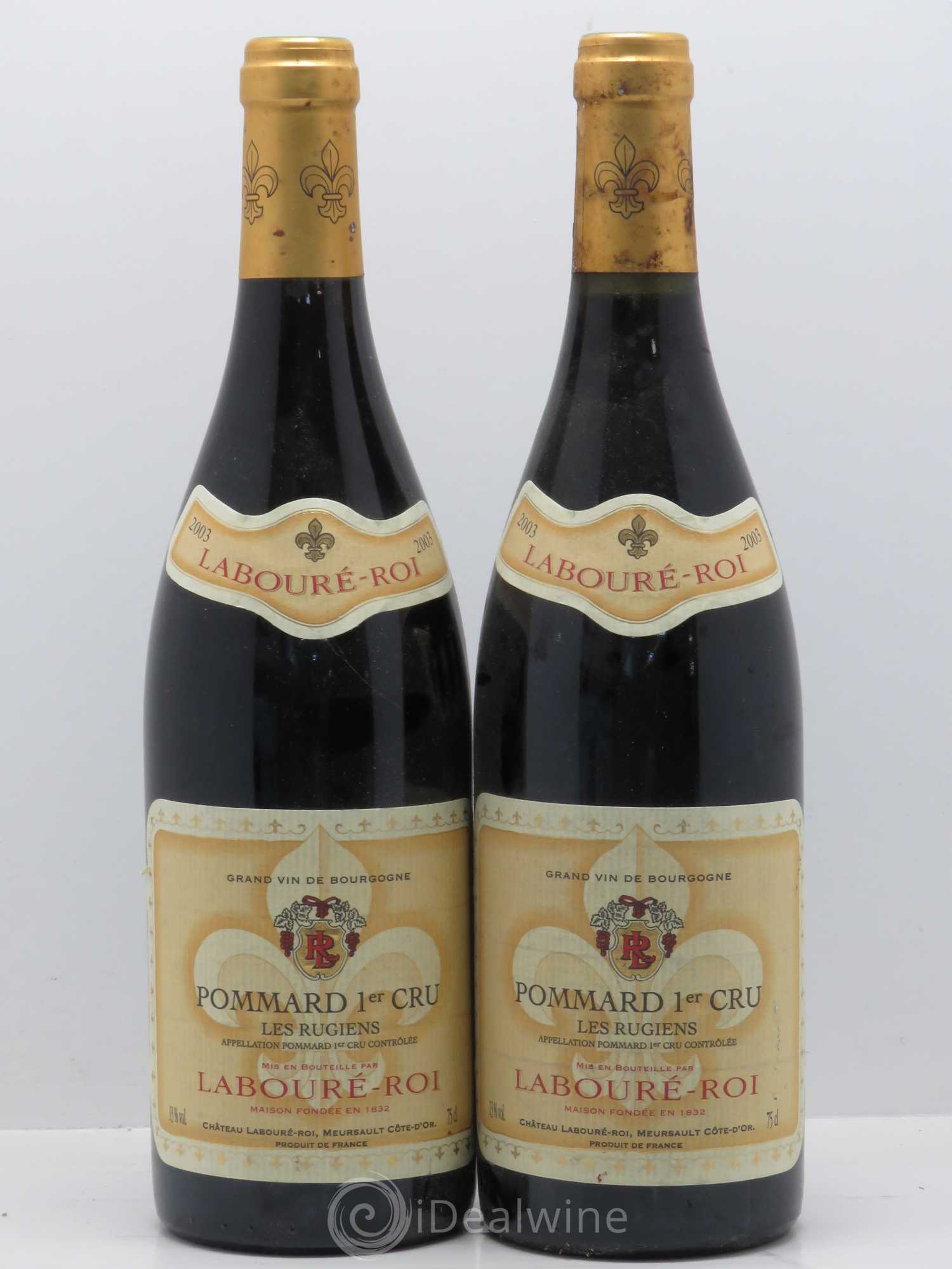 Pommard 1er Cru Laboure Roi Les Rugiens 2003 - Lot de 2 bouteilles - 0