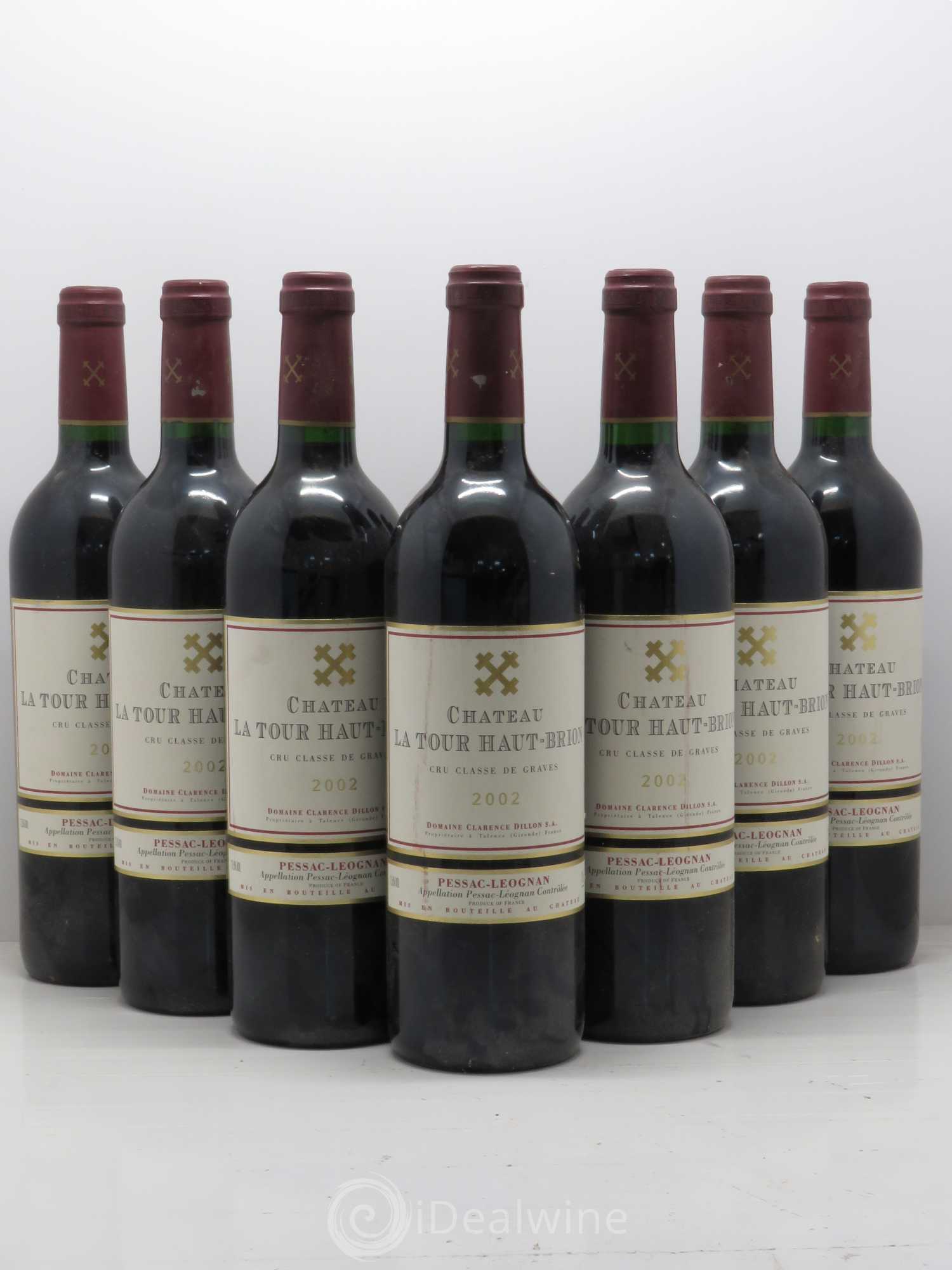 Château la Tour Haut-Brion Cru Classé de Graves 2002 - Lot de 7 bouteilles - 0
