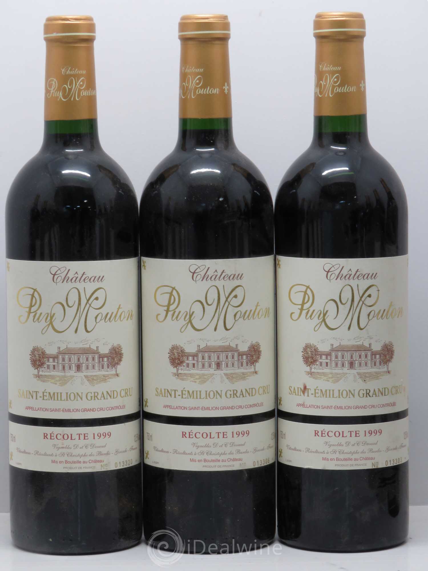 Saint-Émilion Puy Mouton 1999 - Lot de 12 bouteilles - 1