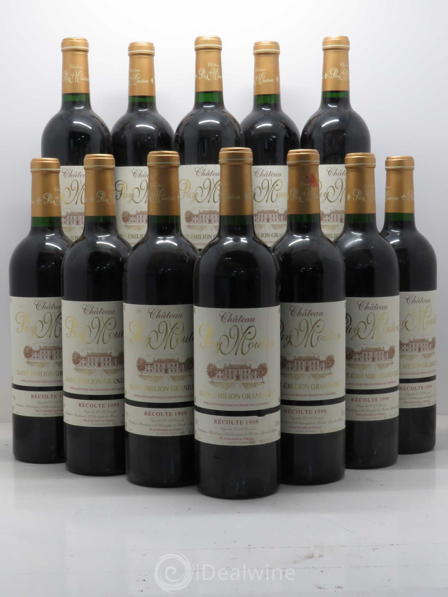 Saint-Émilion Puy Mouton 1999 - Lot de 12 bouteilles - 0
