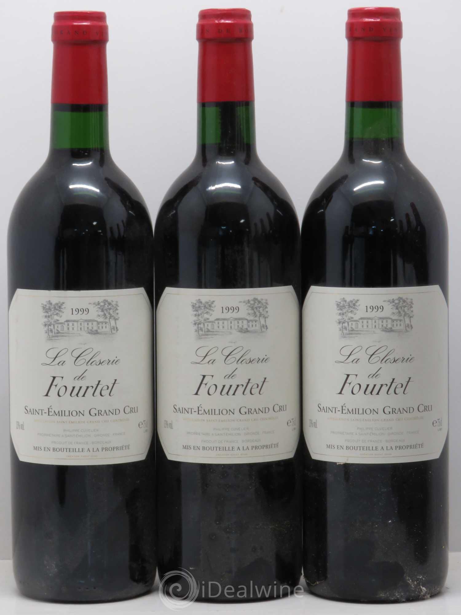 Saint-Émilion La Closerie de Fourtet 1999 - Posten von 12 Flaschen - 2