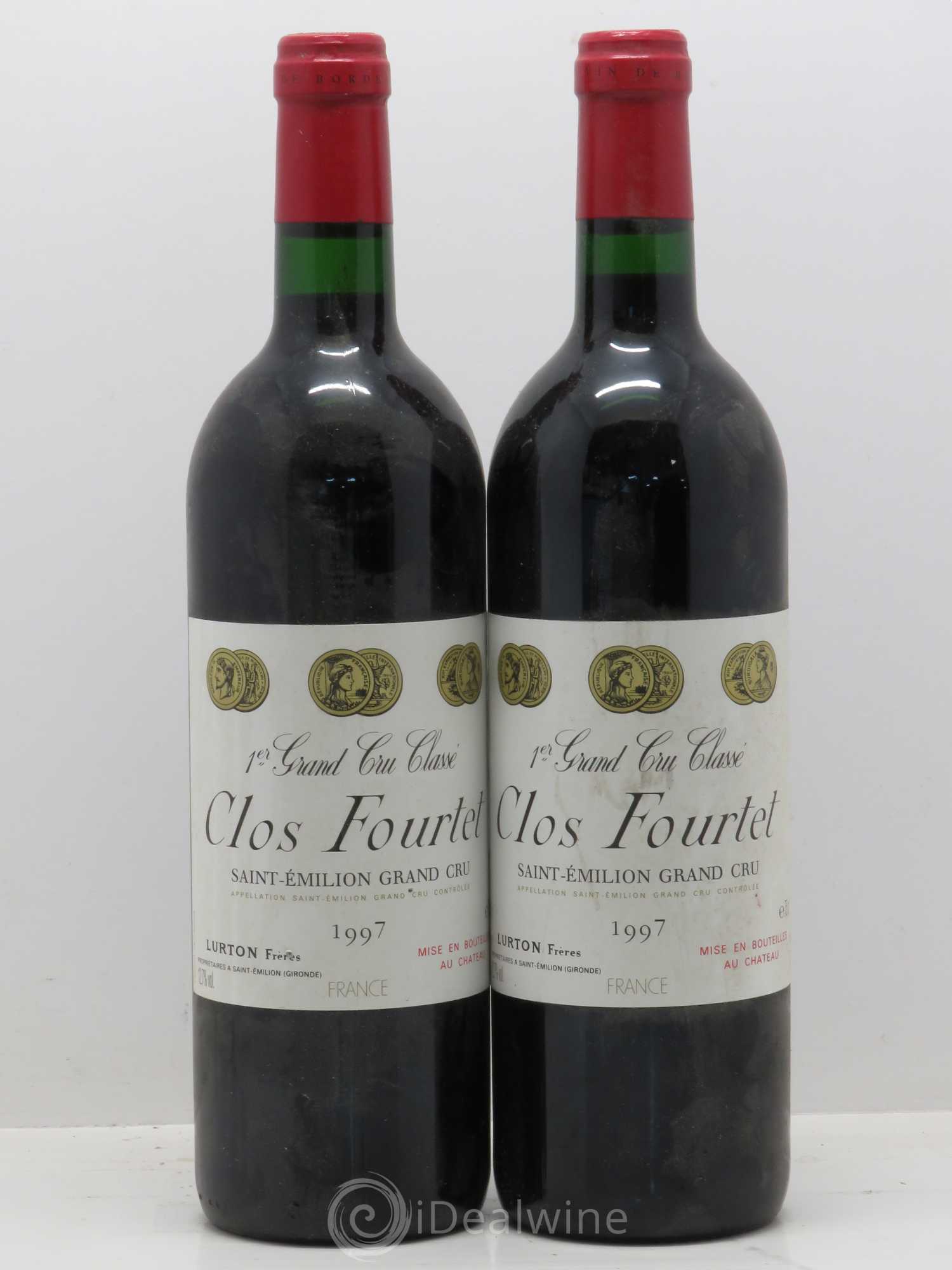 Clos Fourtet 1er Grand Cru Classé B 1997 - Lot de 2 bouteilles - 0