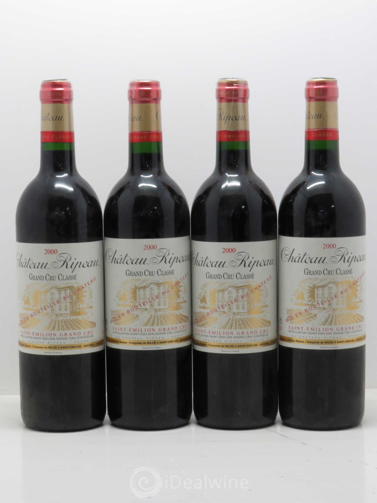 Saint-Émilion Château Ripeau 2000 - Posten von 4 Flaschen - 0