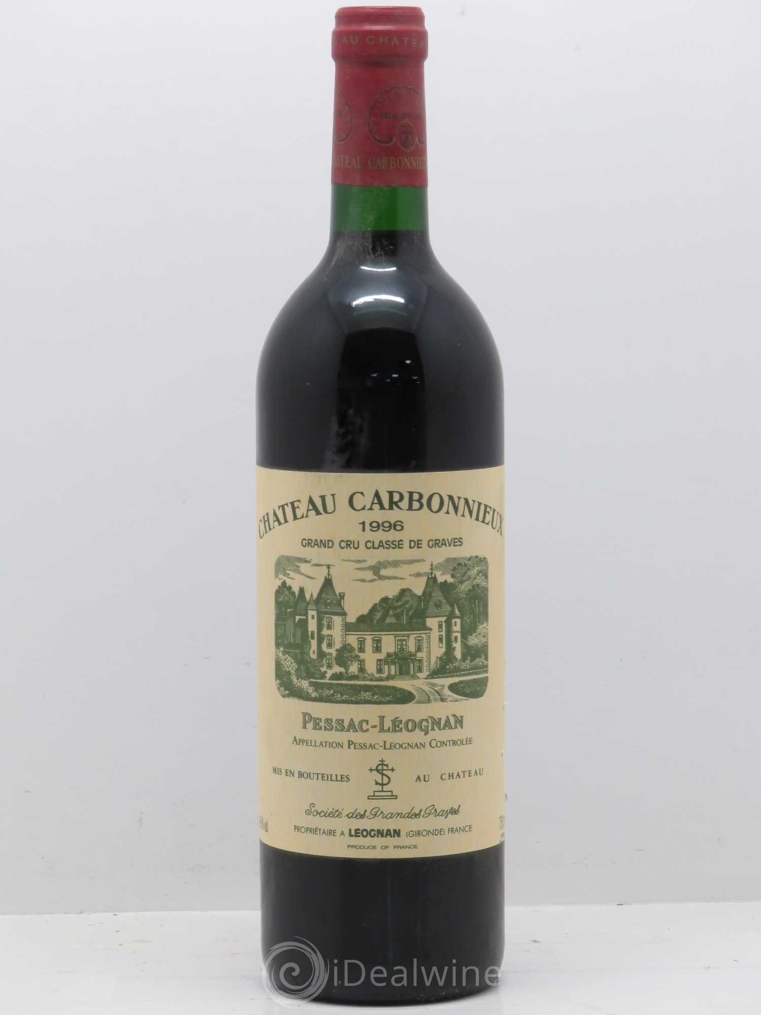 Château Carbonnieux Cru Classé de Graves 1996 - Lot de 1 bouteille - 0