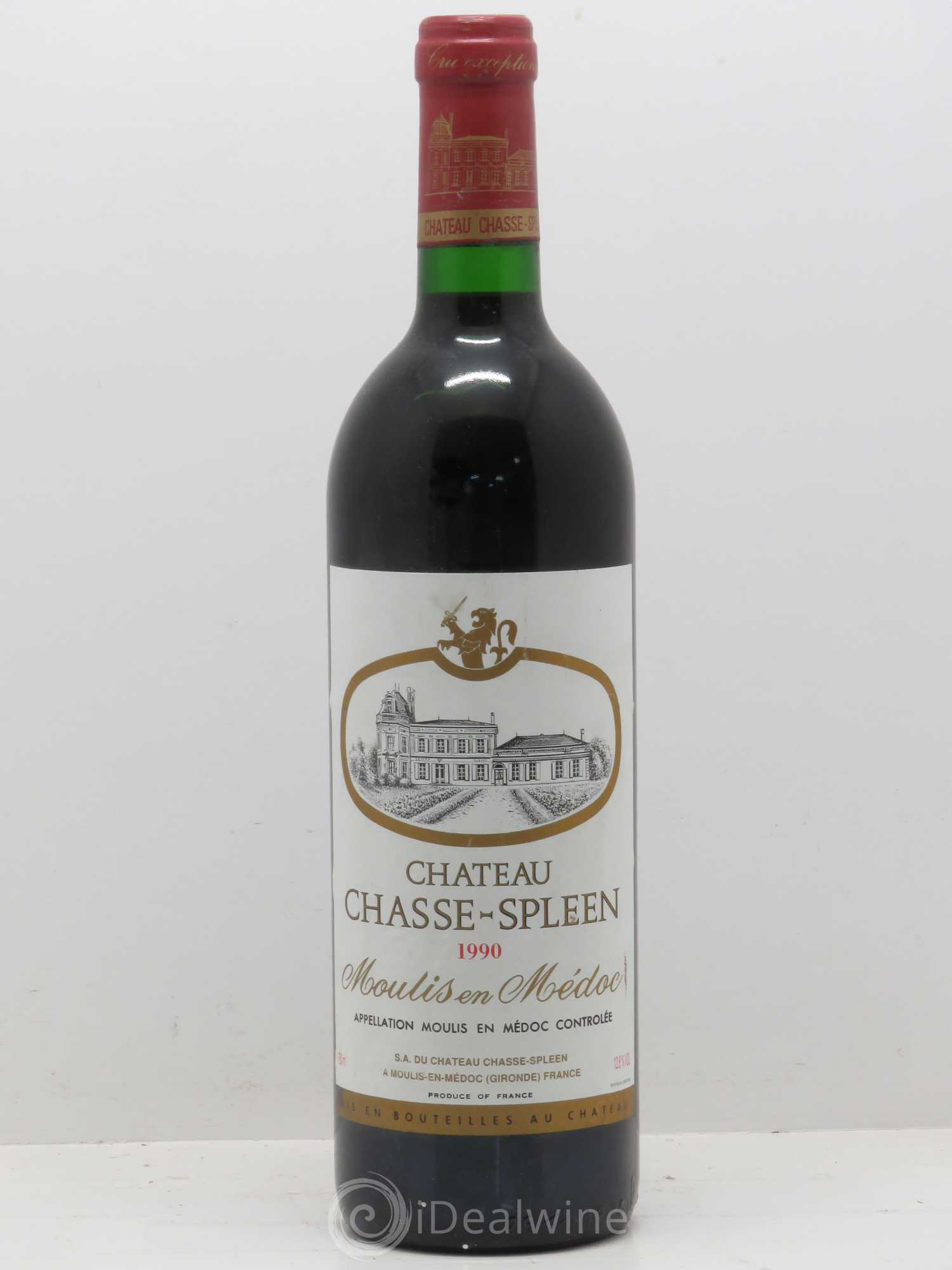Château Chasse Spleen 1990 - Lot de 1 bouteille - 0