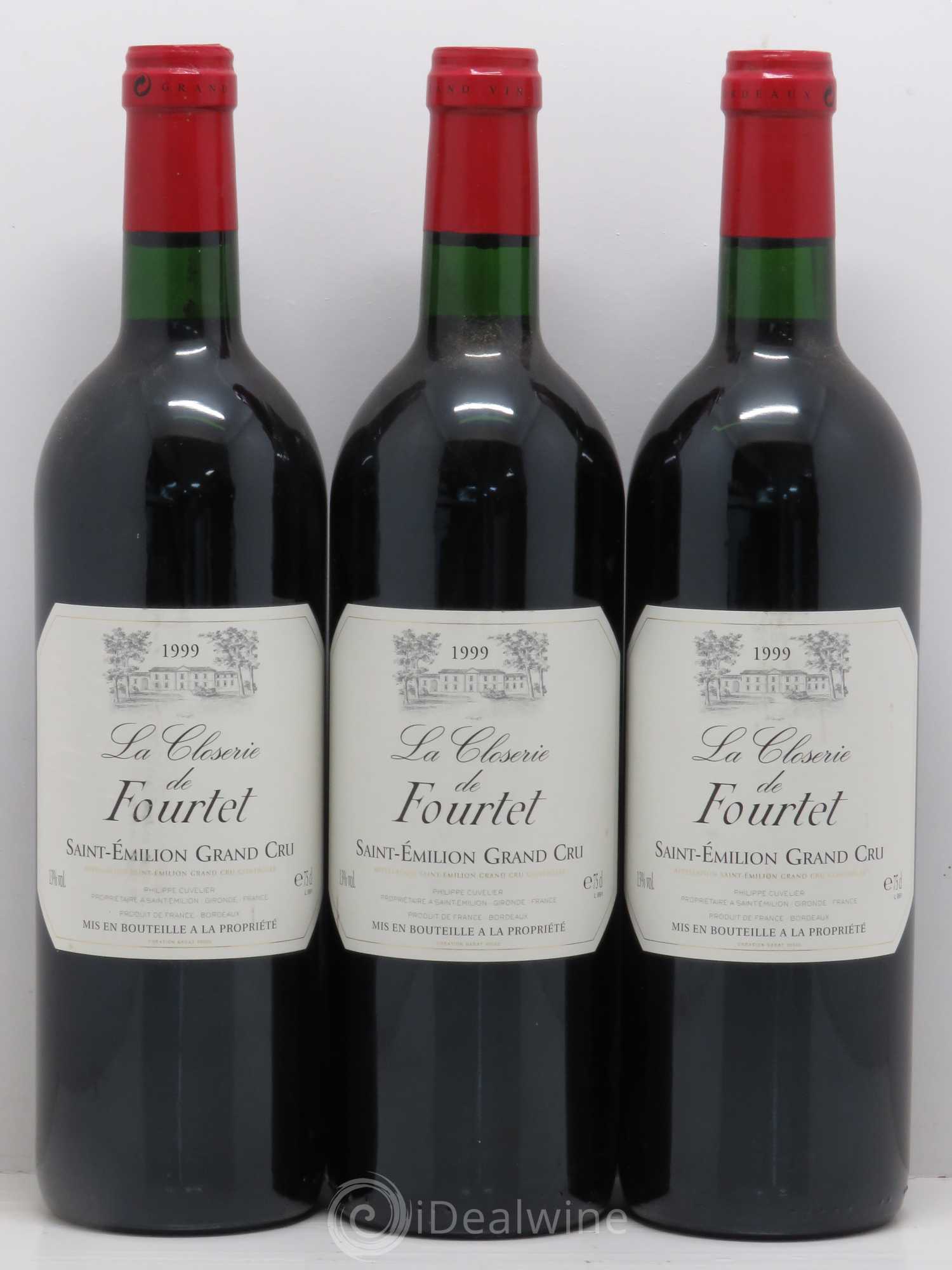 Saint-Émilion La Closerie de Fourtet Saint Emilion Grand 1999 - Posten von 6 Flaschen - 1