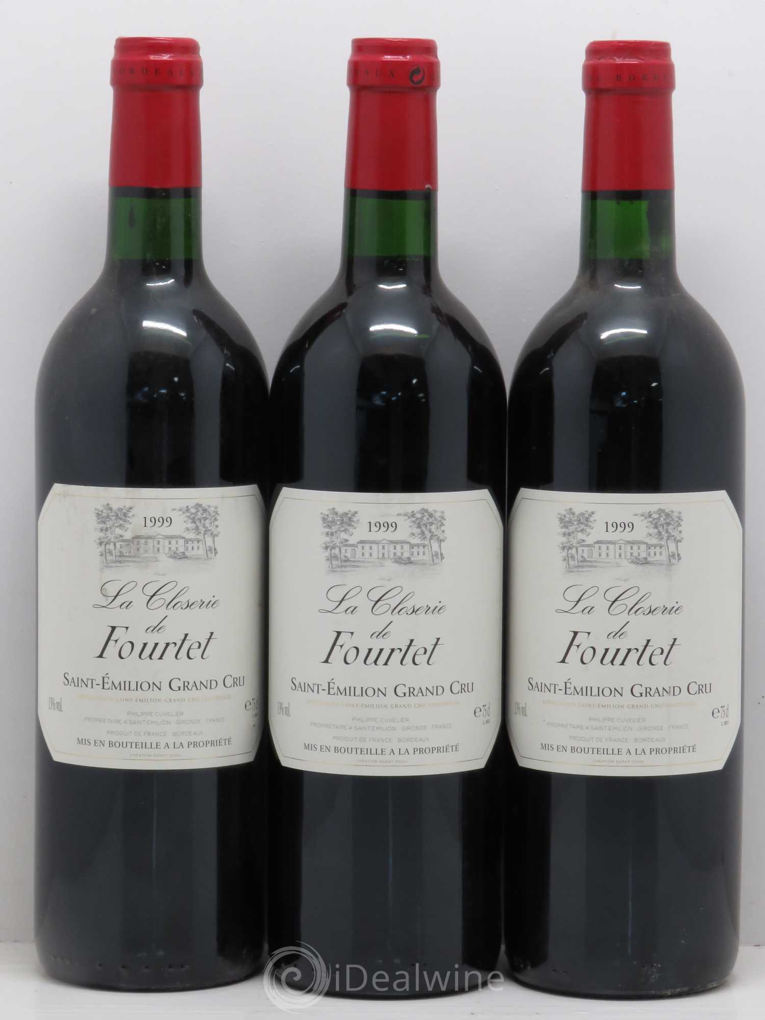 Saint-Émilion La Closerie de Fourtet Saint Emilion Grand 1999 - Posten von 6 Flaschen - 2