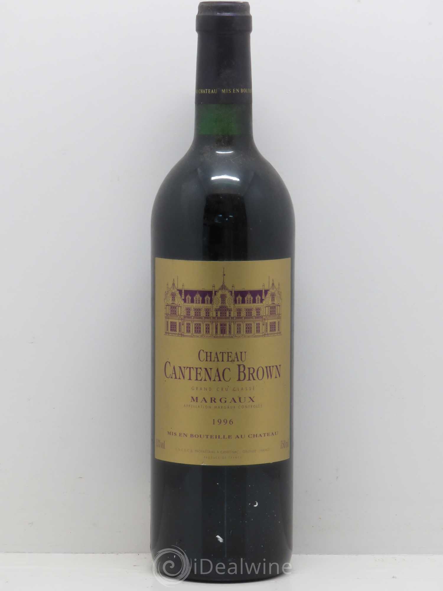 Château Cantenac Brown 3ème Grand Cru Classé 1996 - Lot de 1 bouteille - 0