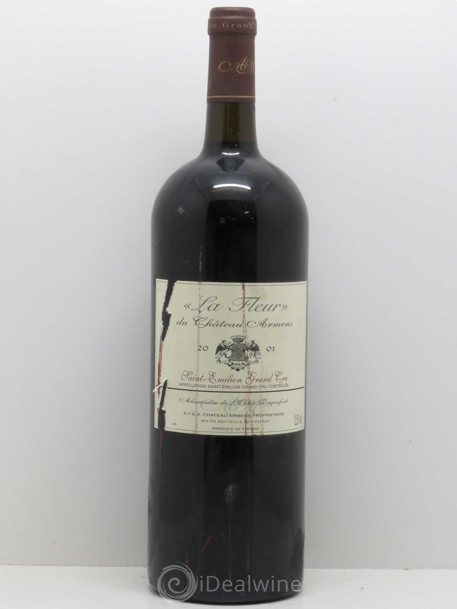 Saint-Émilion La Fleur du Château d'Armens 2001 - Posten von 1 Magnum - 0