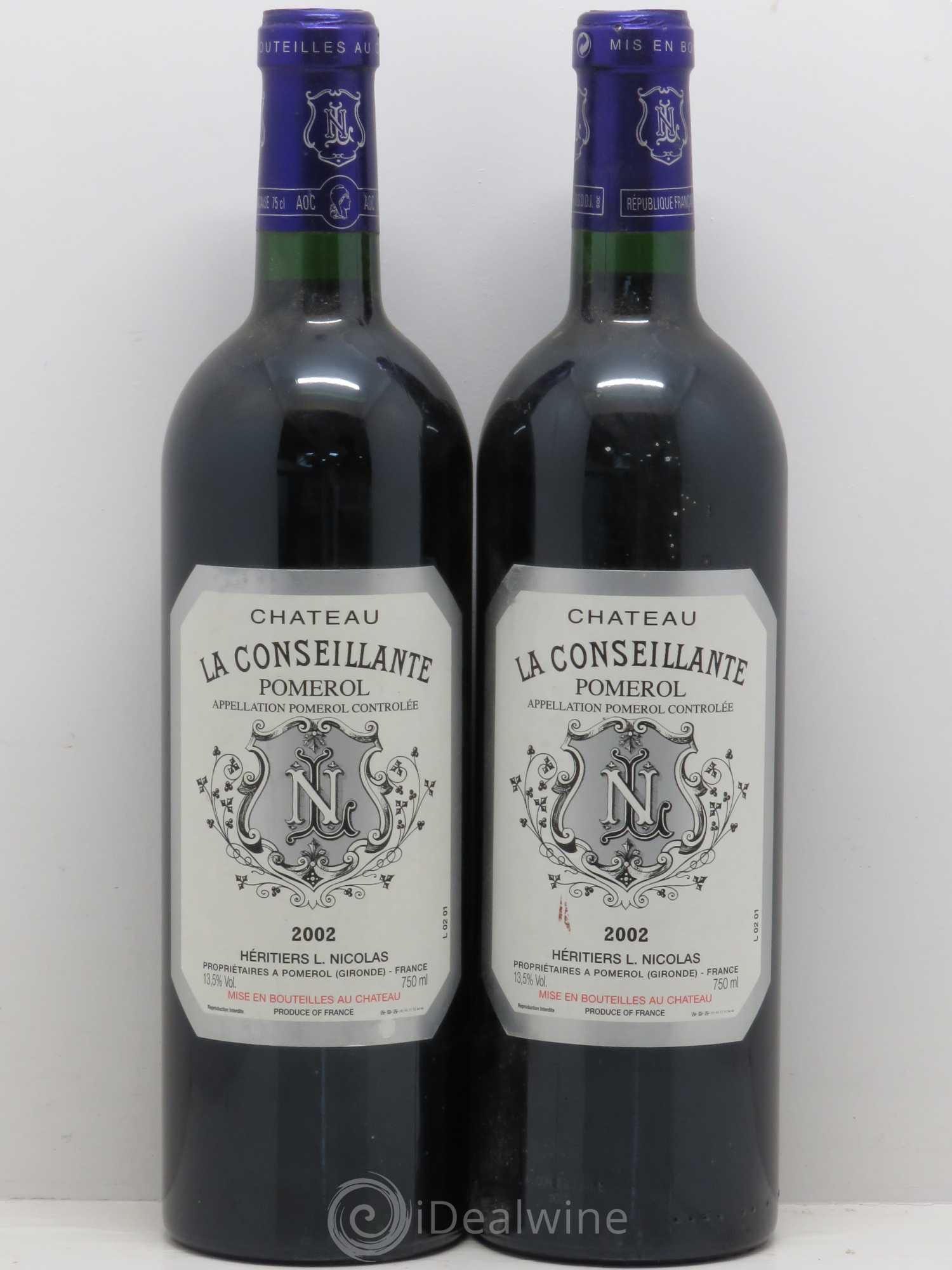 Château la Conseillante 2002 - Lot de 2 bouteilles - 0