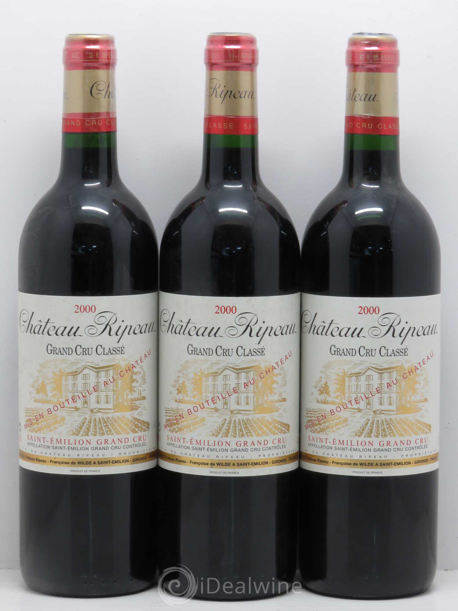 Saint-Émilion Château Ripeau 2000 - Lot of 12 bottles - 1