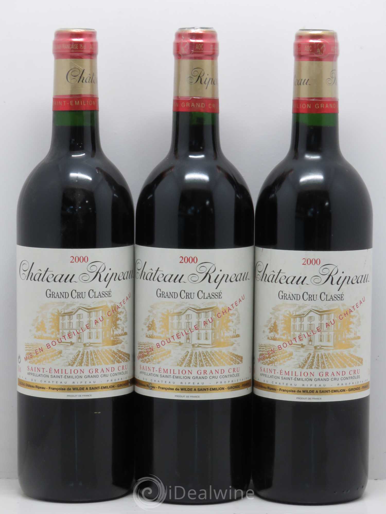 Saint-Émilion Château Ripeau 2000 - Lot of 12 bottles - 2