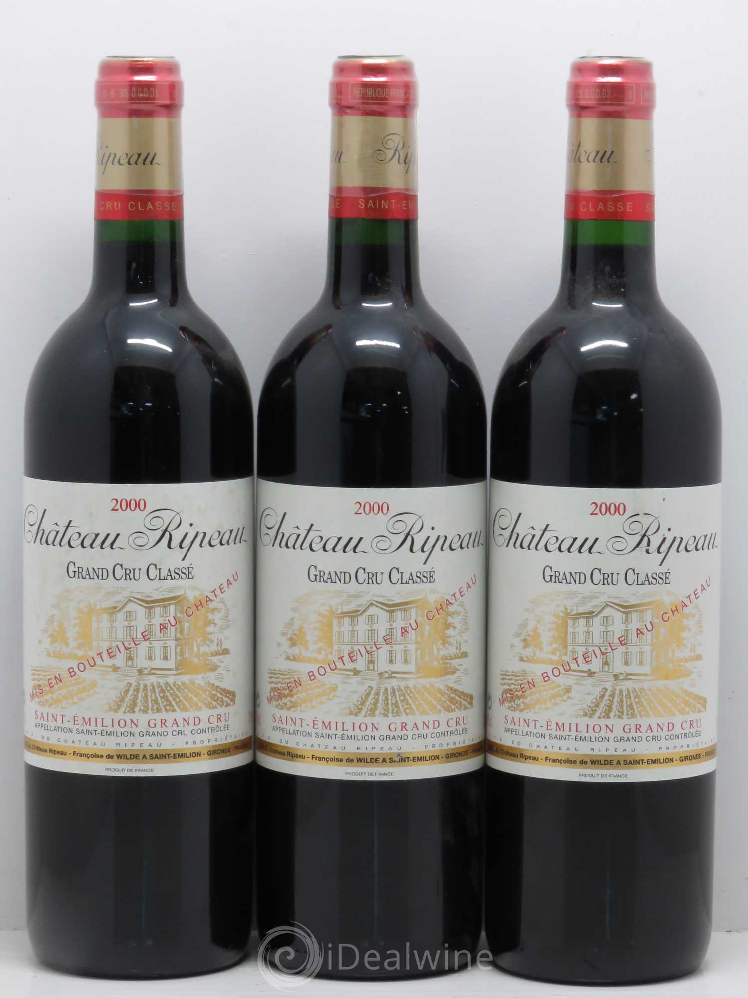 Saint-Émilion Château Ripeau 2000 - Lot of 12 bottles - 3
