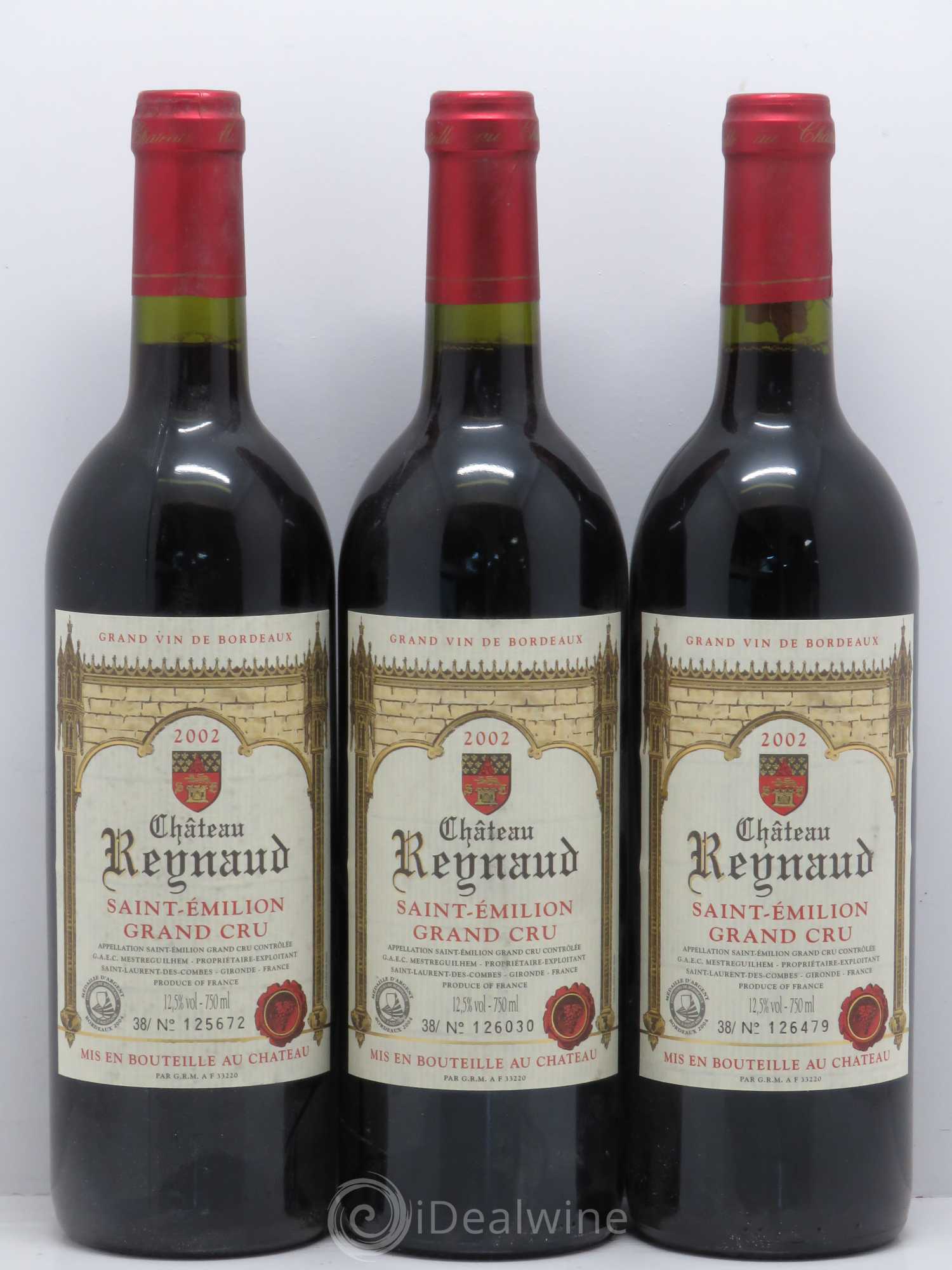 Bordeaux Château Reynaud Saint Emilion Grand Cru  2002 - Lot of 12 bottles - 3
