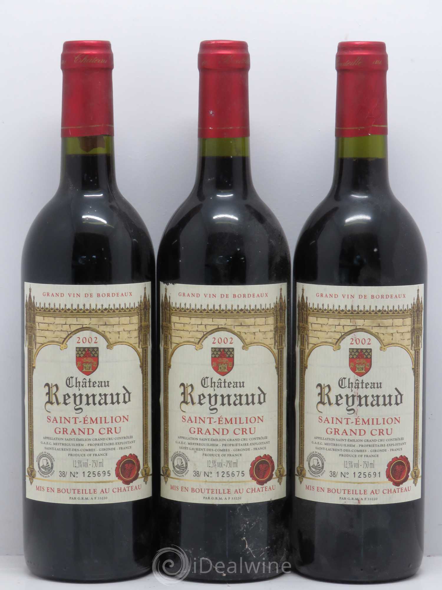 Bordeaux Château Reynaud Saint Emilion Grand Cru  2002 - Lot of 12 bottles - 4
