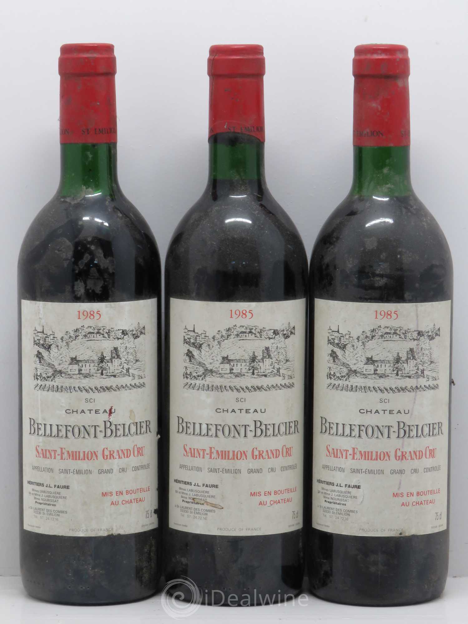 Château Bellefont-Belcier Grand Cru Classé 1985 - Lot de 6 bouteilles - 2