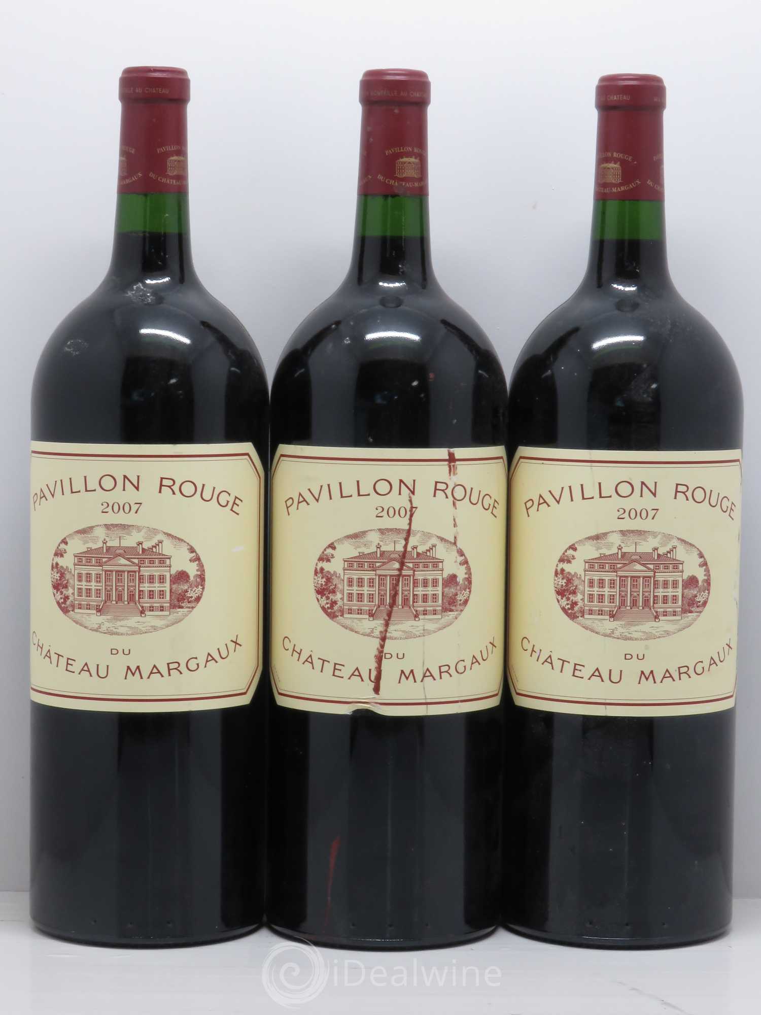 Pavillon Rouge du Château Margaux Second Vin 2007 - Lot de 3 magnums - 0
