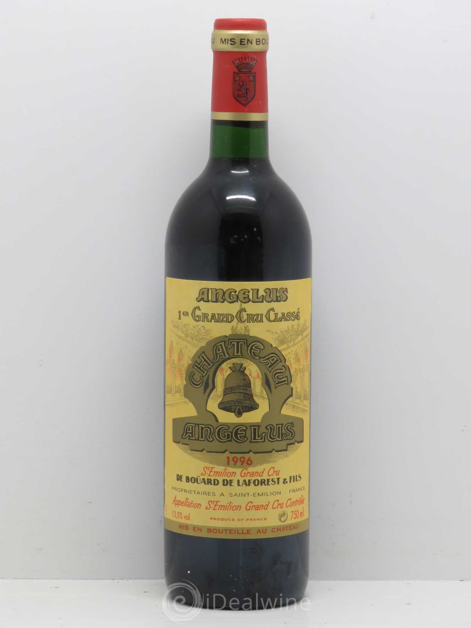 Château Angélus 1er Grand Cru Classé A 1996 - Lot de 1 bouteille - 0