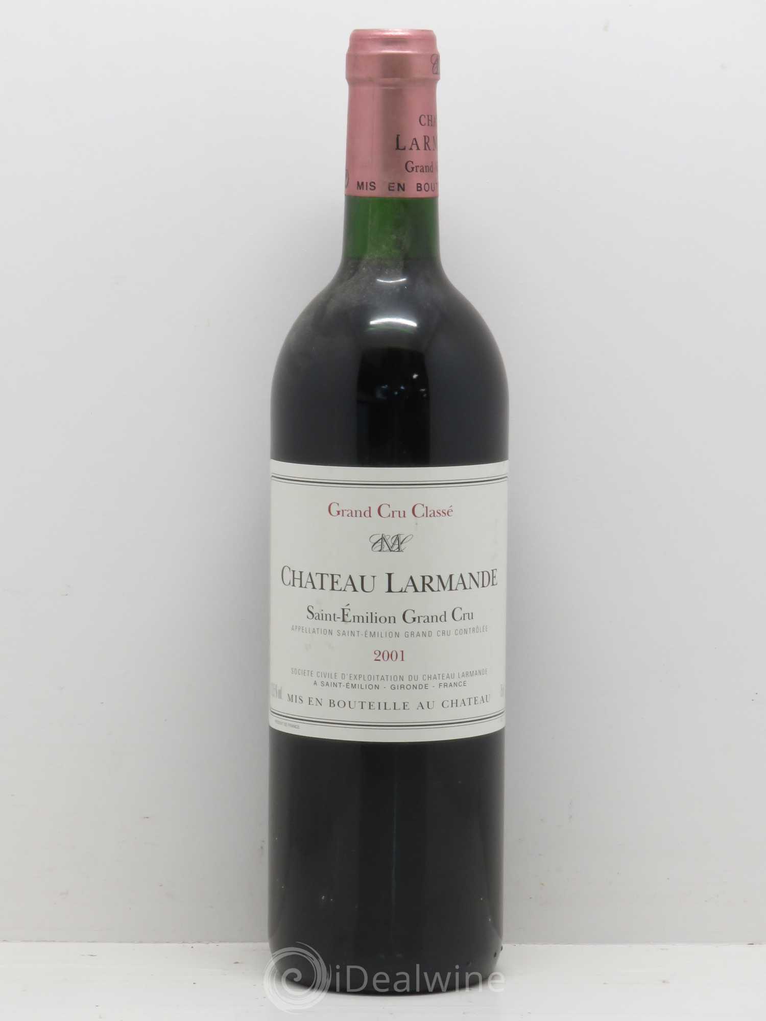 Château Larmande Grand Cru Classé 2001 - Lot de 1 bouteille - 0