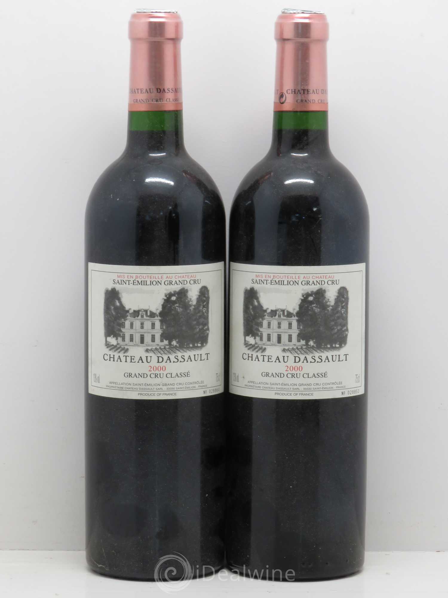 Château Dassault Grand Cru Classé 2000 - Lot de 2 bouteilles - 0