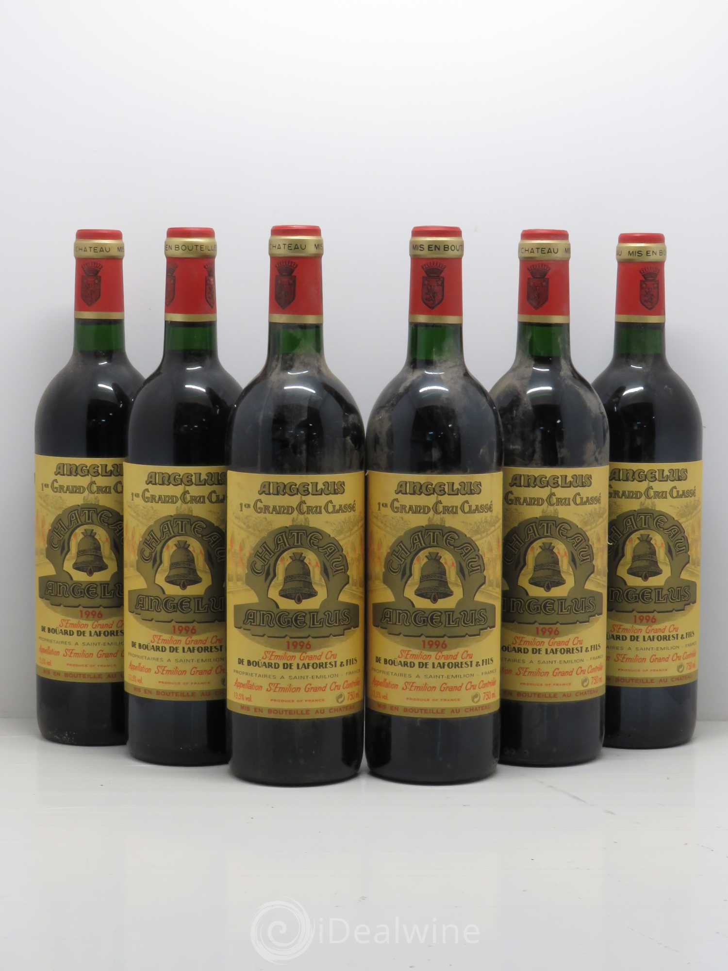 Château Angélus 1er Grand Cru Classé A 1996 - Lot de 6 bouteilles - 0