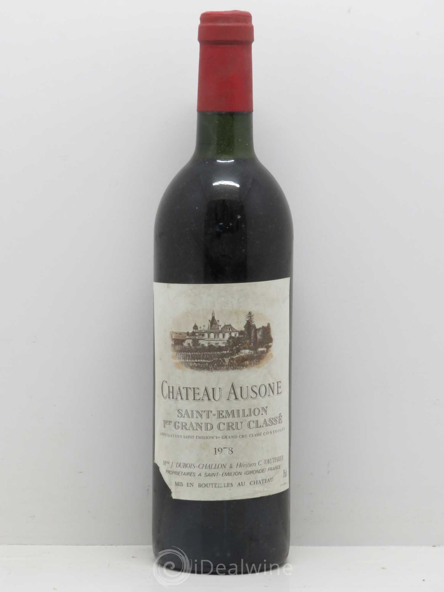 Château Ausone 1er Grand Cru Classé A 1978 - Lot de 1 bouteille - 0