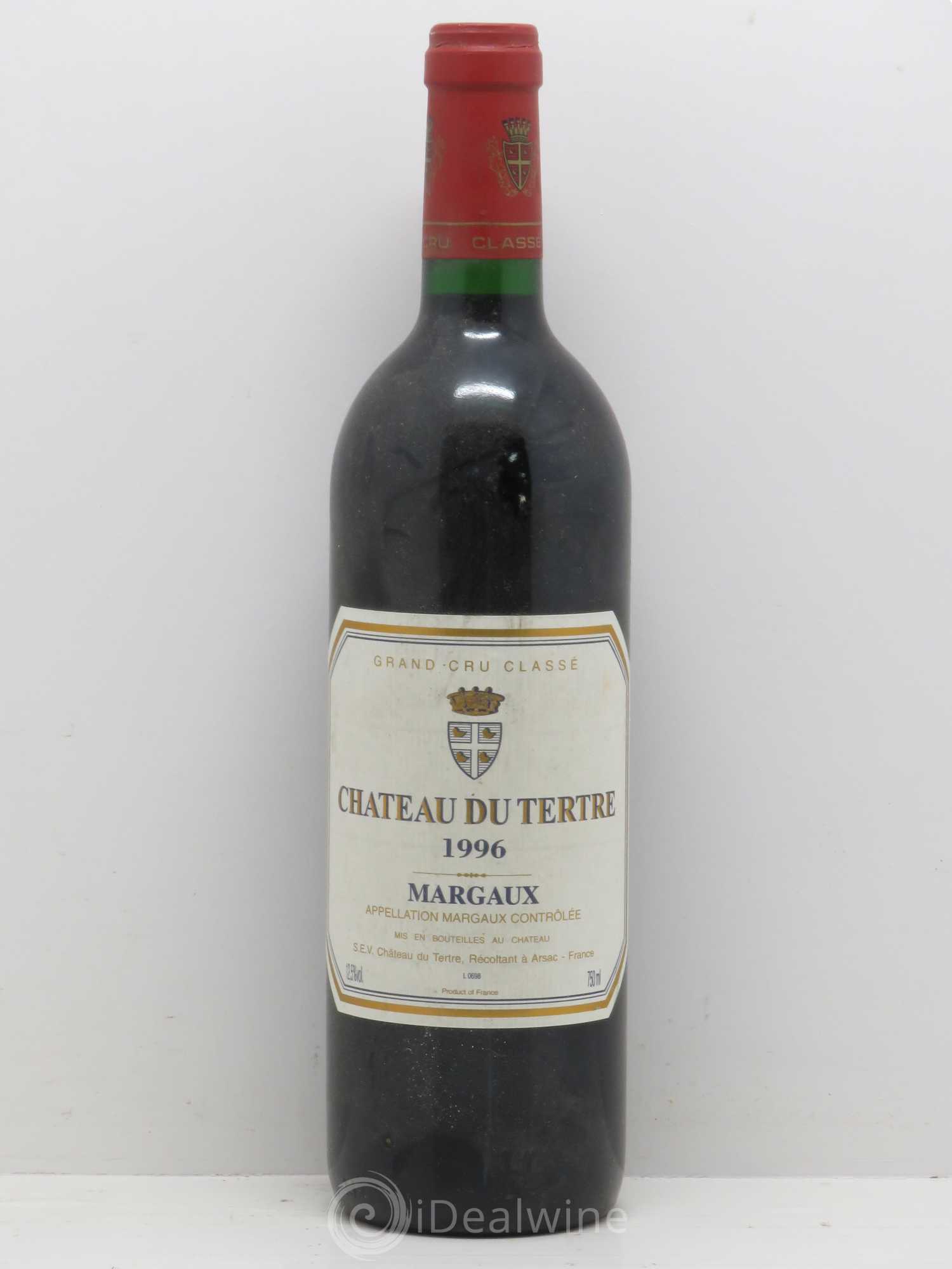 Château du Tertre 5ème Grand Cru Classé 1996 - Lot de 1 bouteille - 0