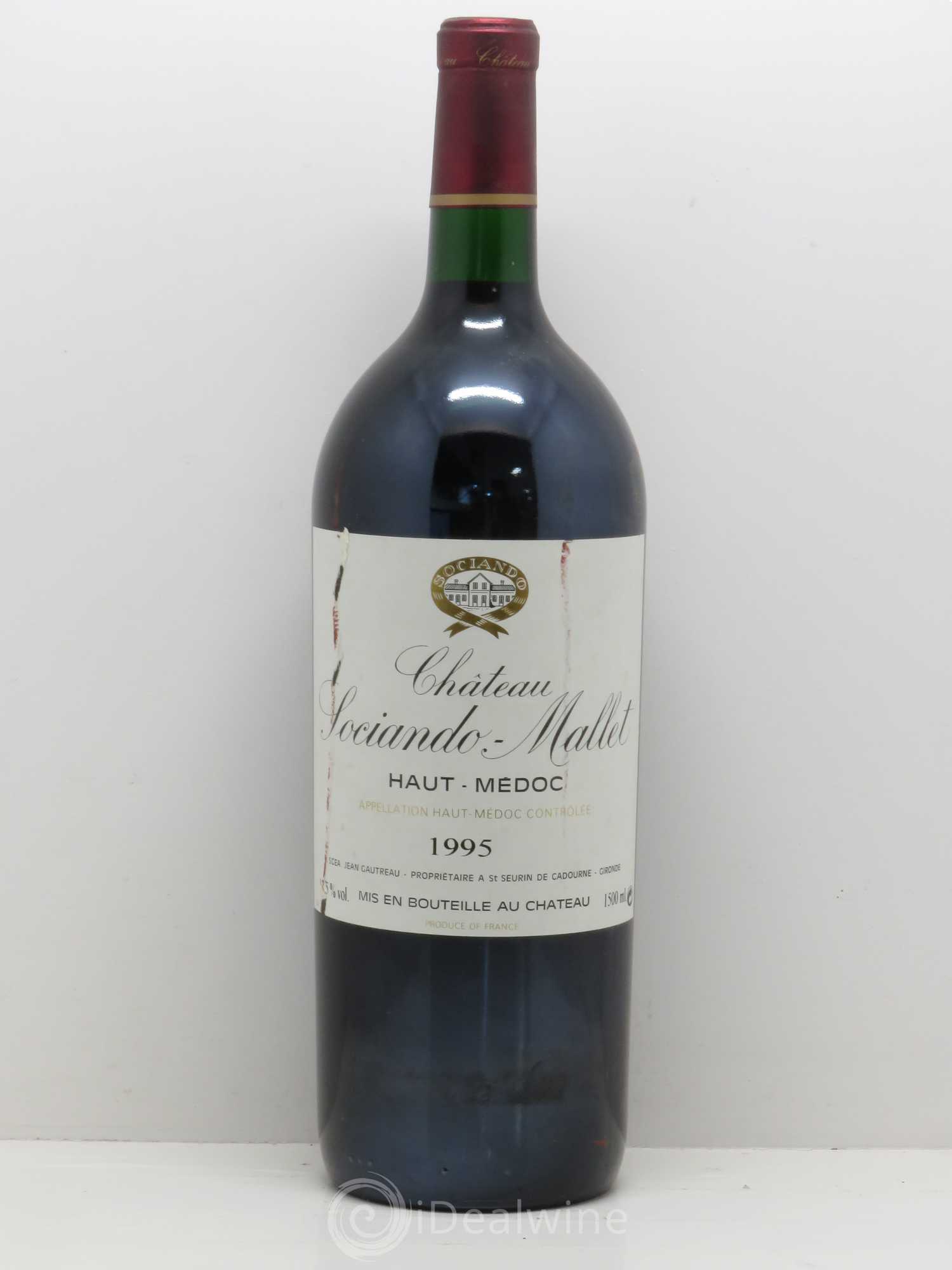 Château Sociando Mallet 1995 - Lot de 1 magnum - 0