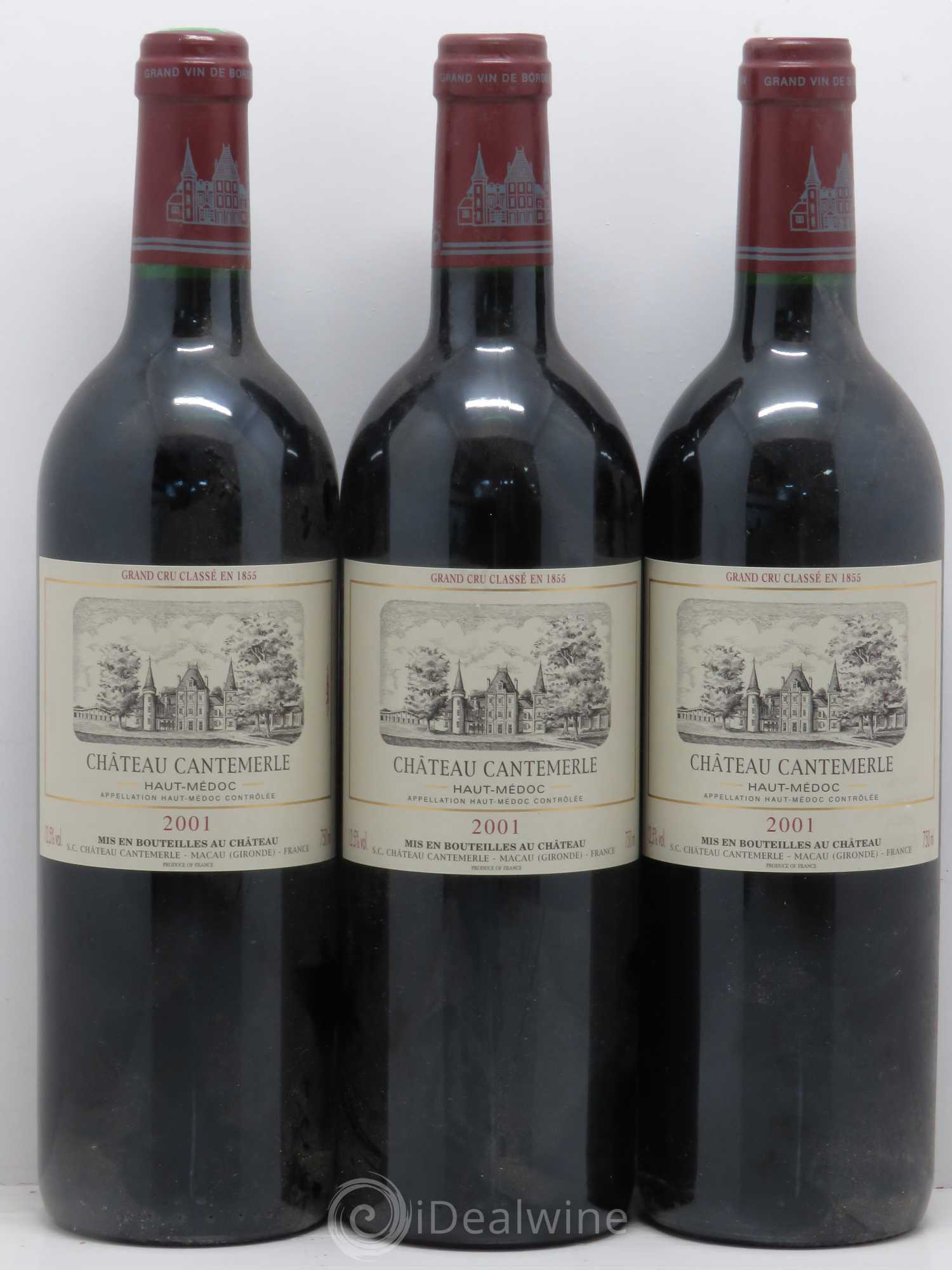Château Cantemerle 5ème Grand Cru Classé 2001 - Lot de 12 bouteilles - 1