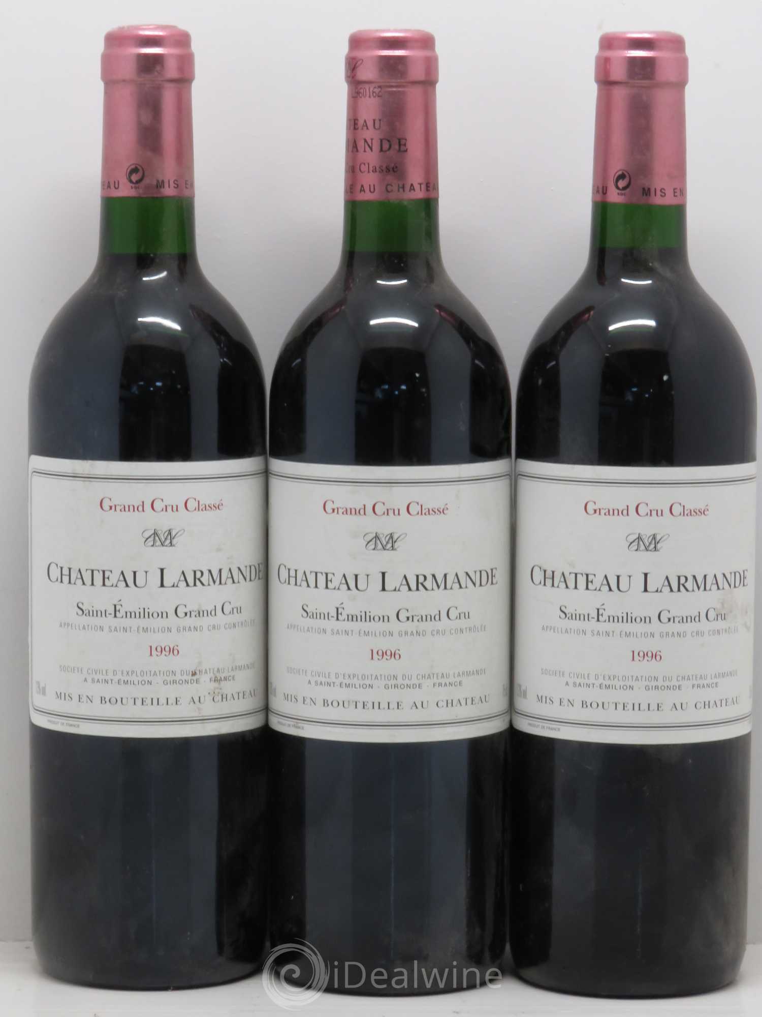 Château Larmande Grand Cru Classé 1996 - Lot de 5 bouteilles - 1