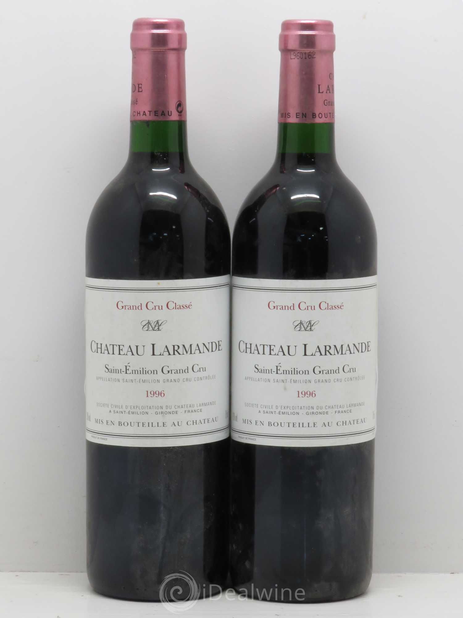 Château Larmande Grand Cru Classé 1996 - Lot de 5 bouteilles - 2